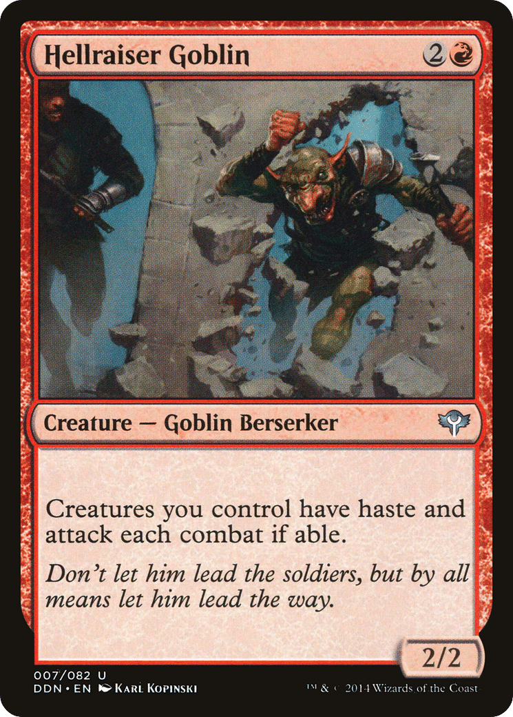 Hellraiser Goblin — Duel Decks: Speed vs. Cunning — Magic: The Gathering