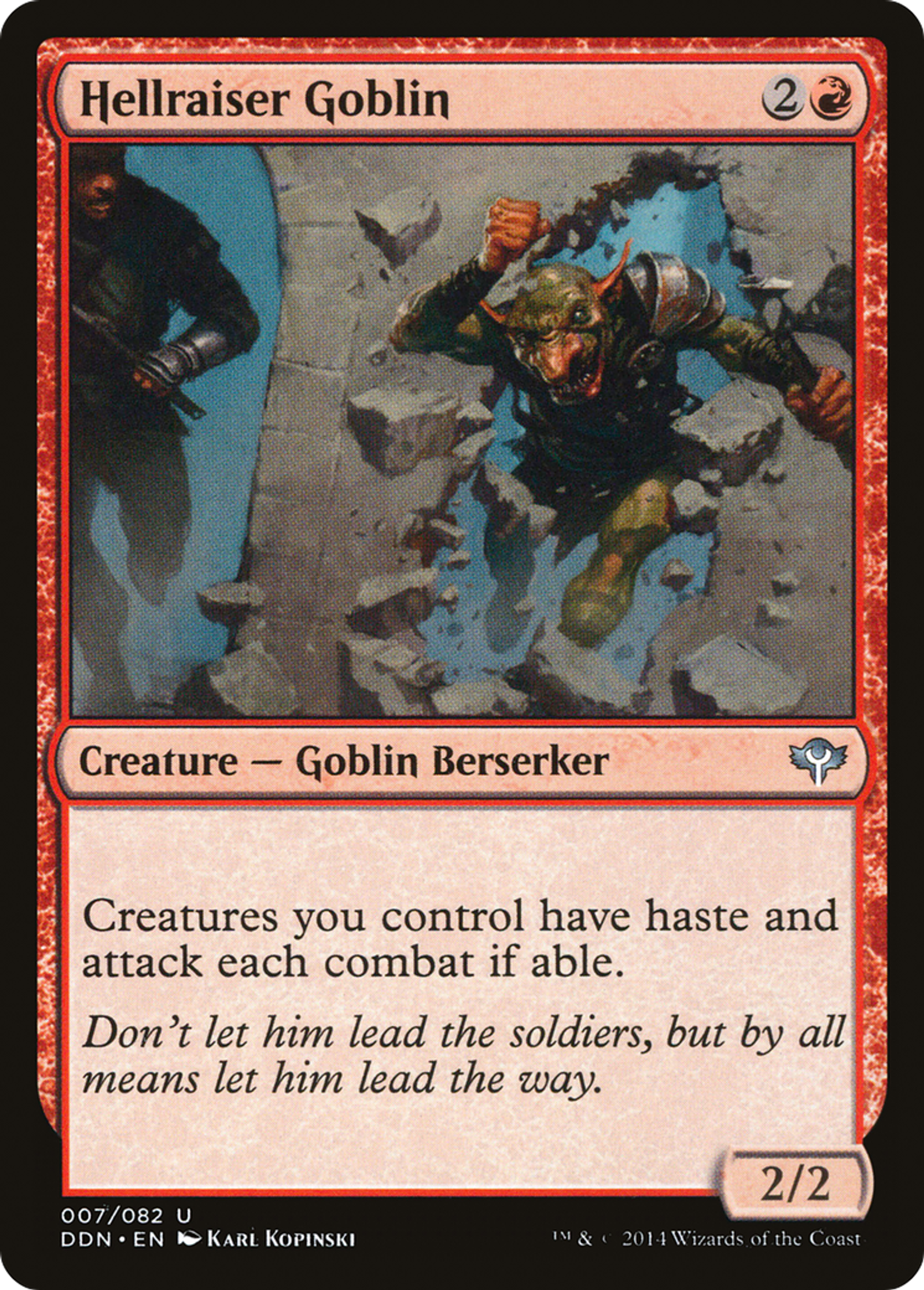 Hellraiser Goblin — Duel Decks: Speed vs. Cunning — Magic: The Gathering