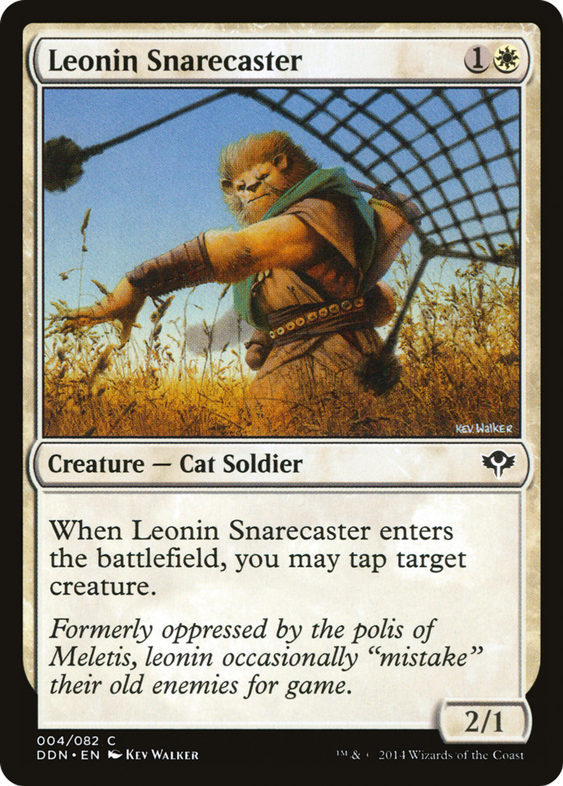 Leonin Snarecaster — Duel Decks: Speed vs. Cunning — Magic: The Gathering