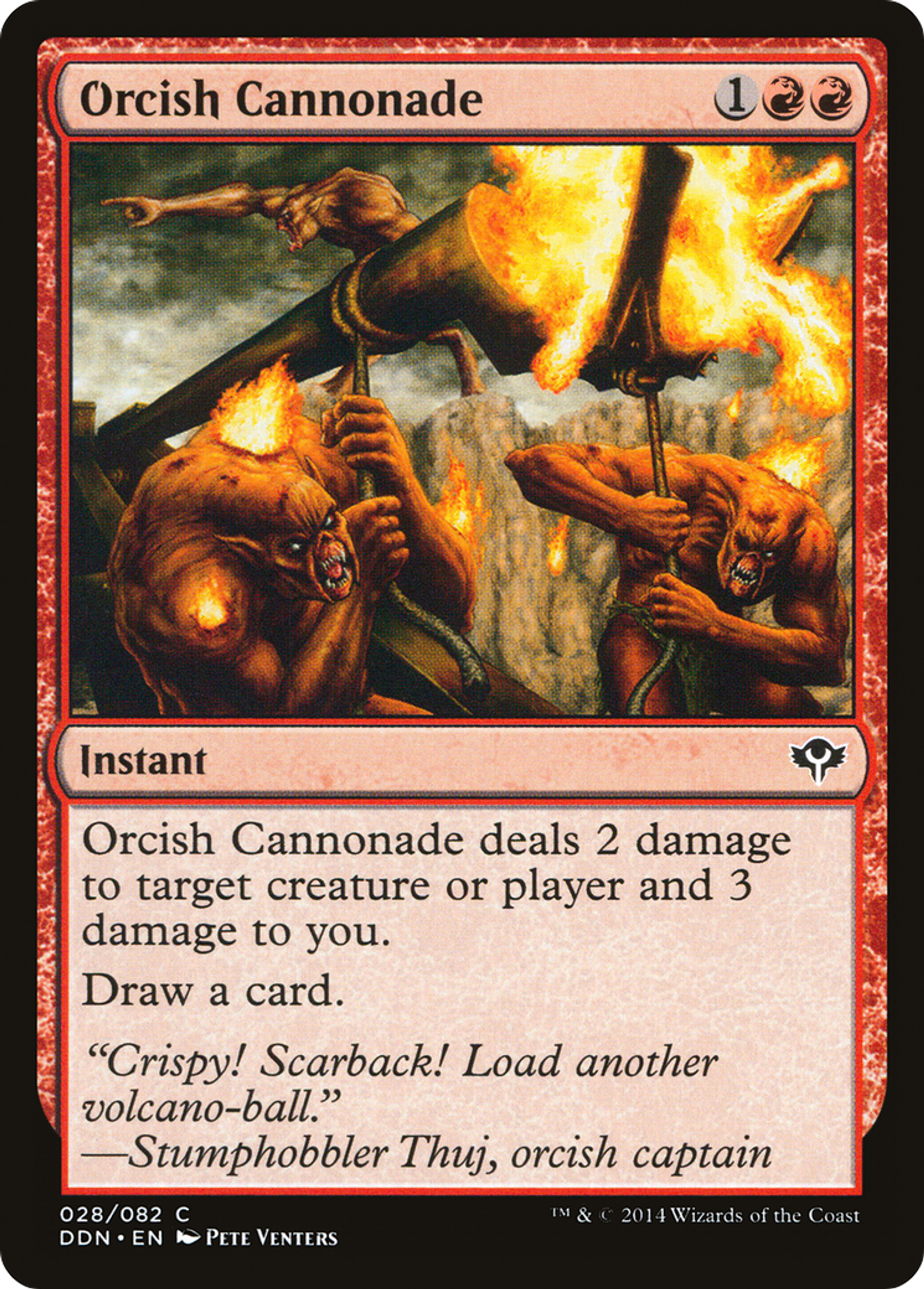 Orcish Cannonade — Duel Decks: Speed vs. Cunning — Magic: The Gathering
