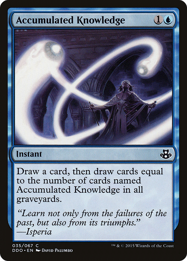 Accumulated Knowledge — Duel Decks: Elspeth vs. Kiora — Magic: The Gathering