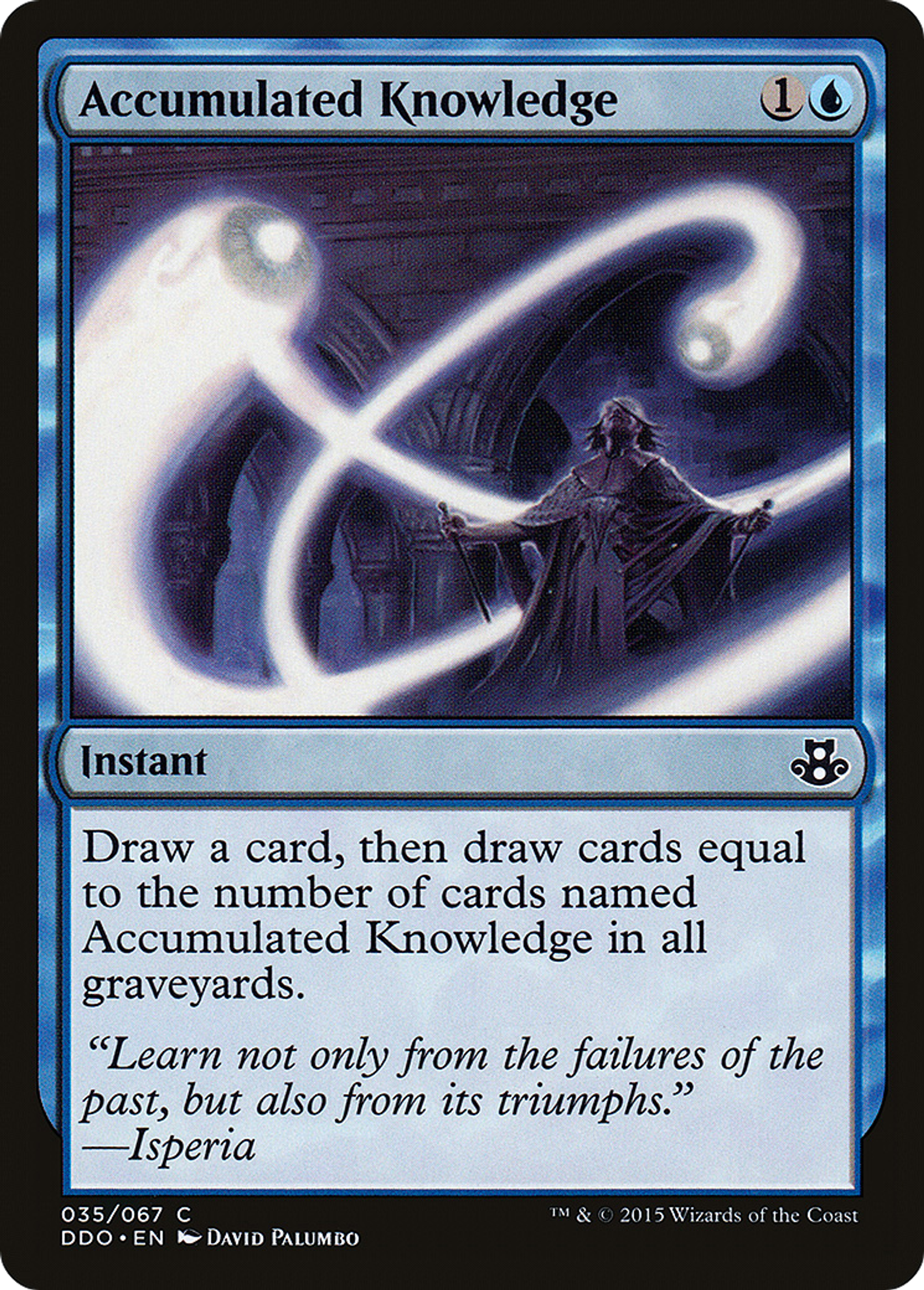 Connaissance accumulée — Duel Decks: Elspeth vs. Kiora — Magic: The Gathering