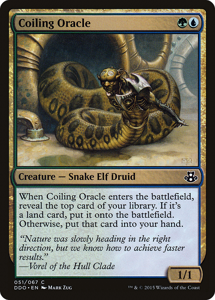 Coiling Oracle — Duel Decks: Elspeth vs. Kiora — Magic: The Gathering