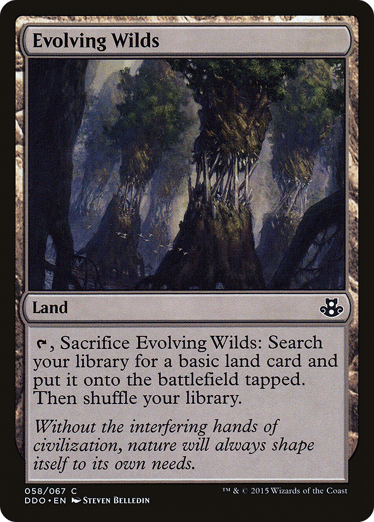 Evolving Wilds — Duel Decks: Elspeth vs. Kiora — Magic: The Gathering
