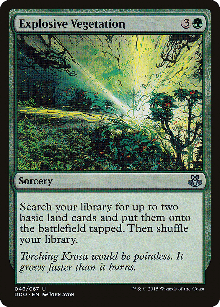 Explosive Vegetation — Duel Decks: Elspeth vs. Kiora — Magic: The Gathering