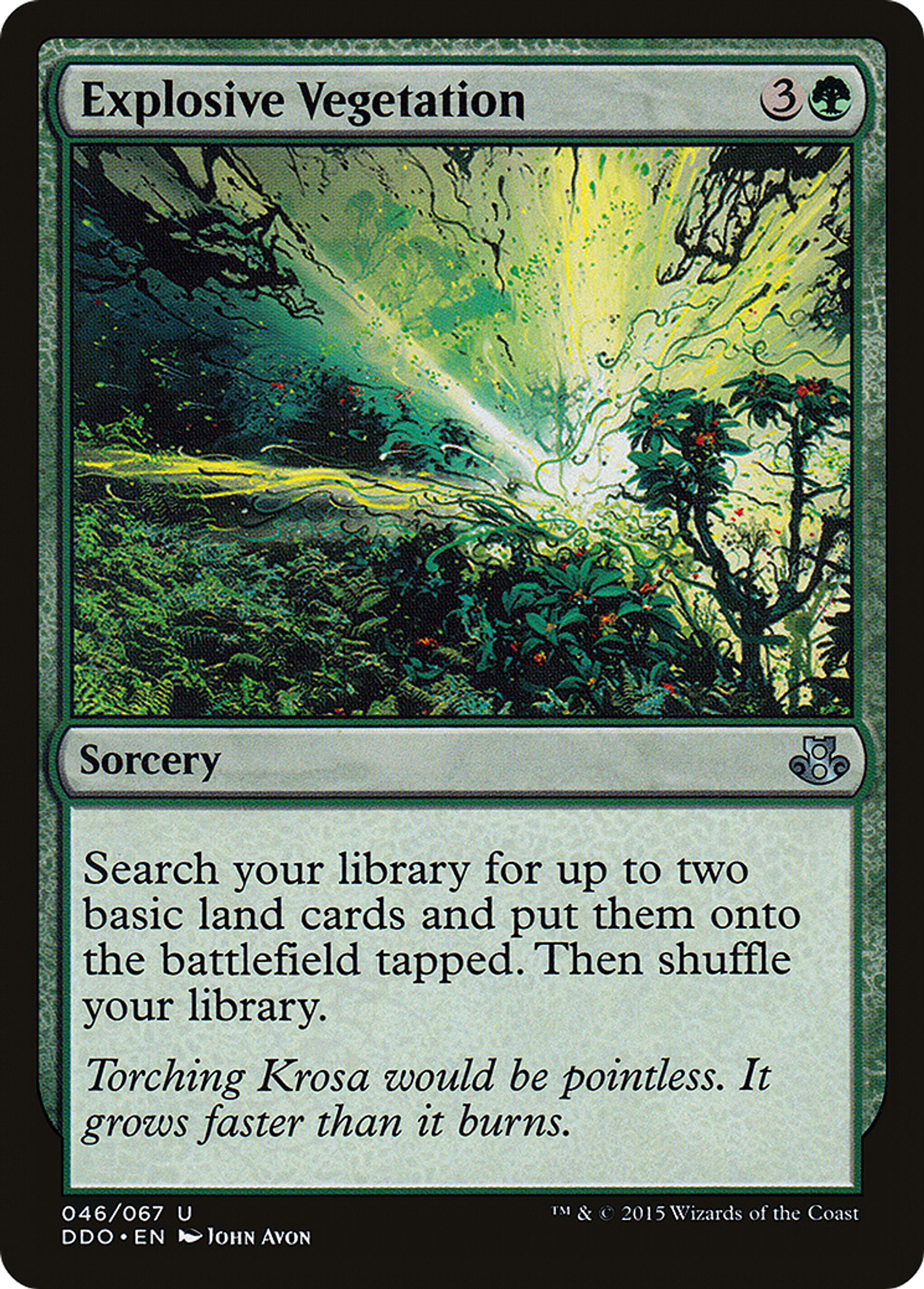 Végétation explosive — Duel Decks: Elspeth vs. Kiora — Magic: The Gathering
