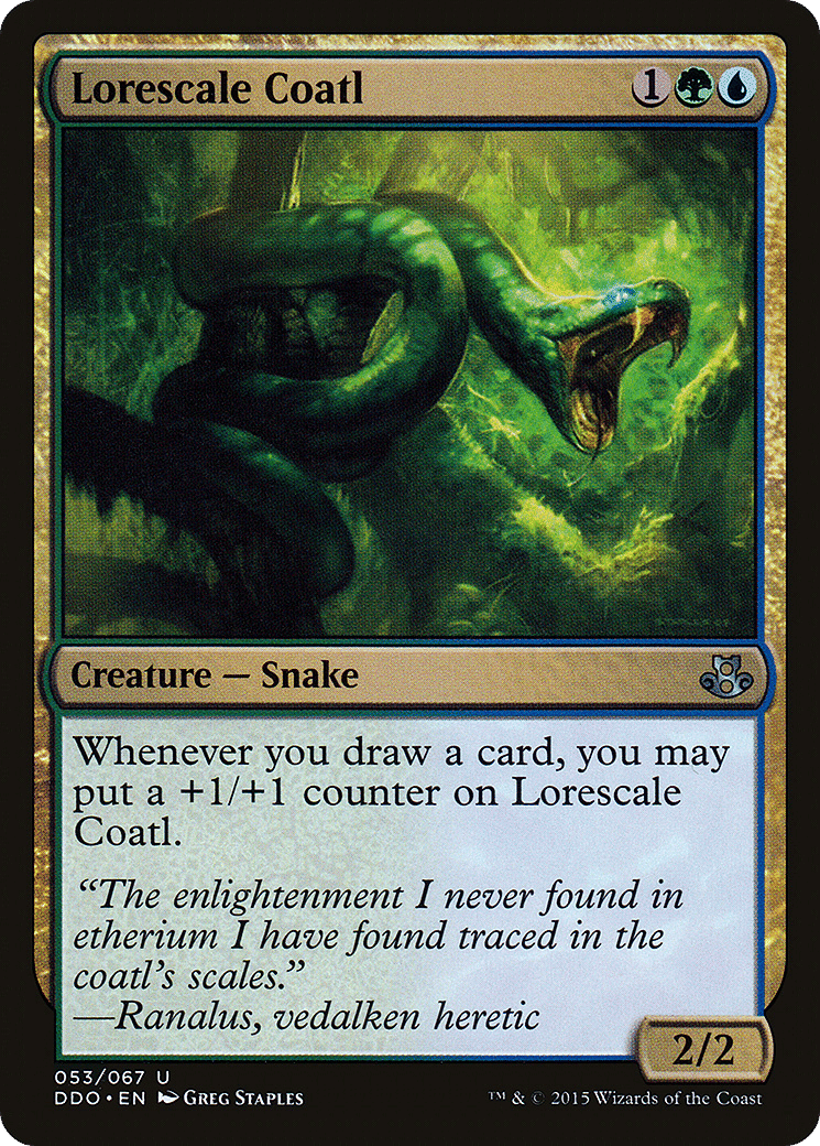 Lorescale Coatl — Duel Decks: Elspeth vs. Kiora — Magic: The Gathering