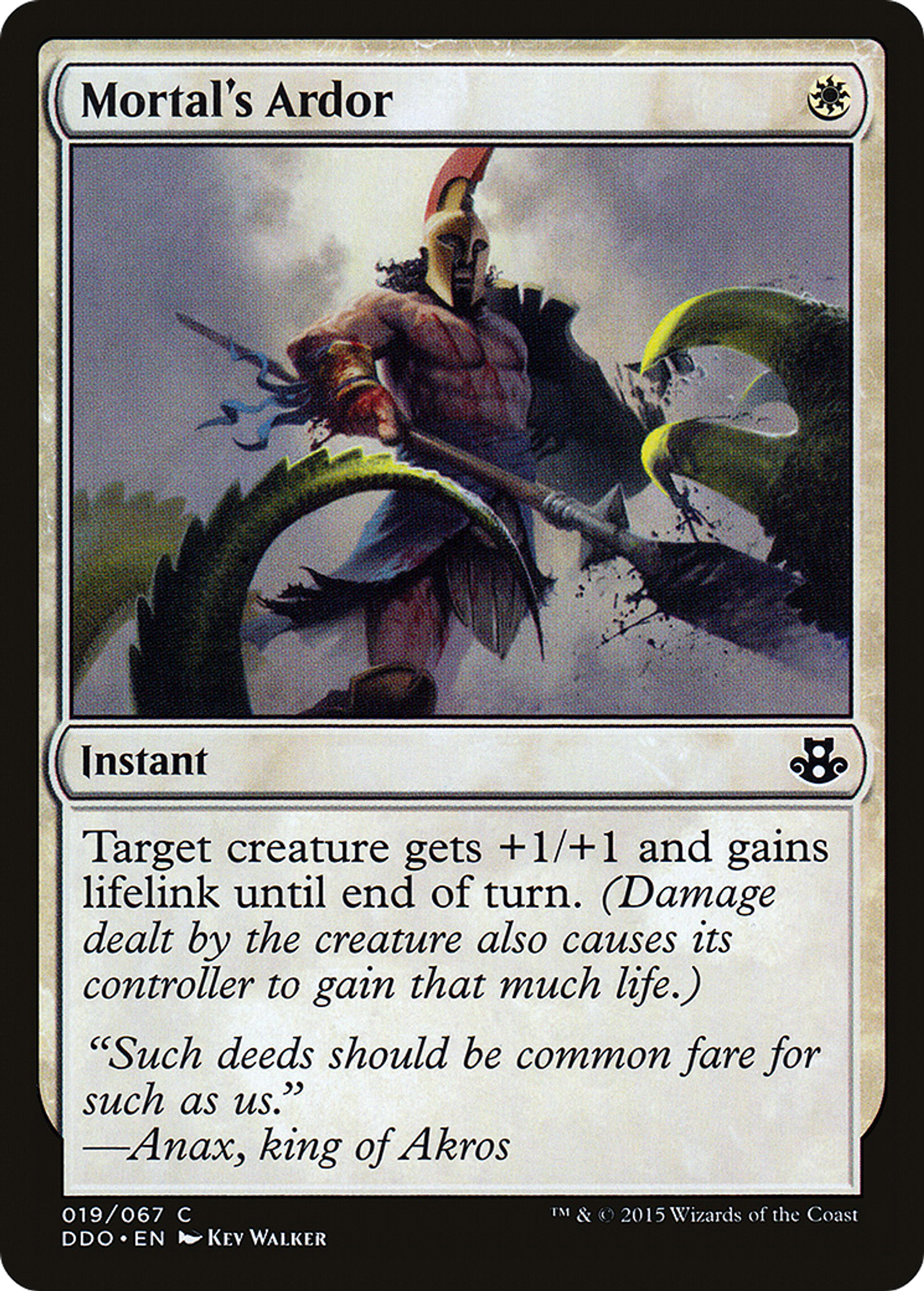 Ardeur des mortels — Duel Decks: Elspeth vs. Kiora — Magic: The Gathering