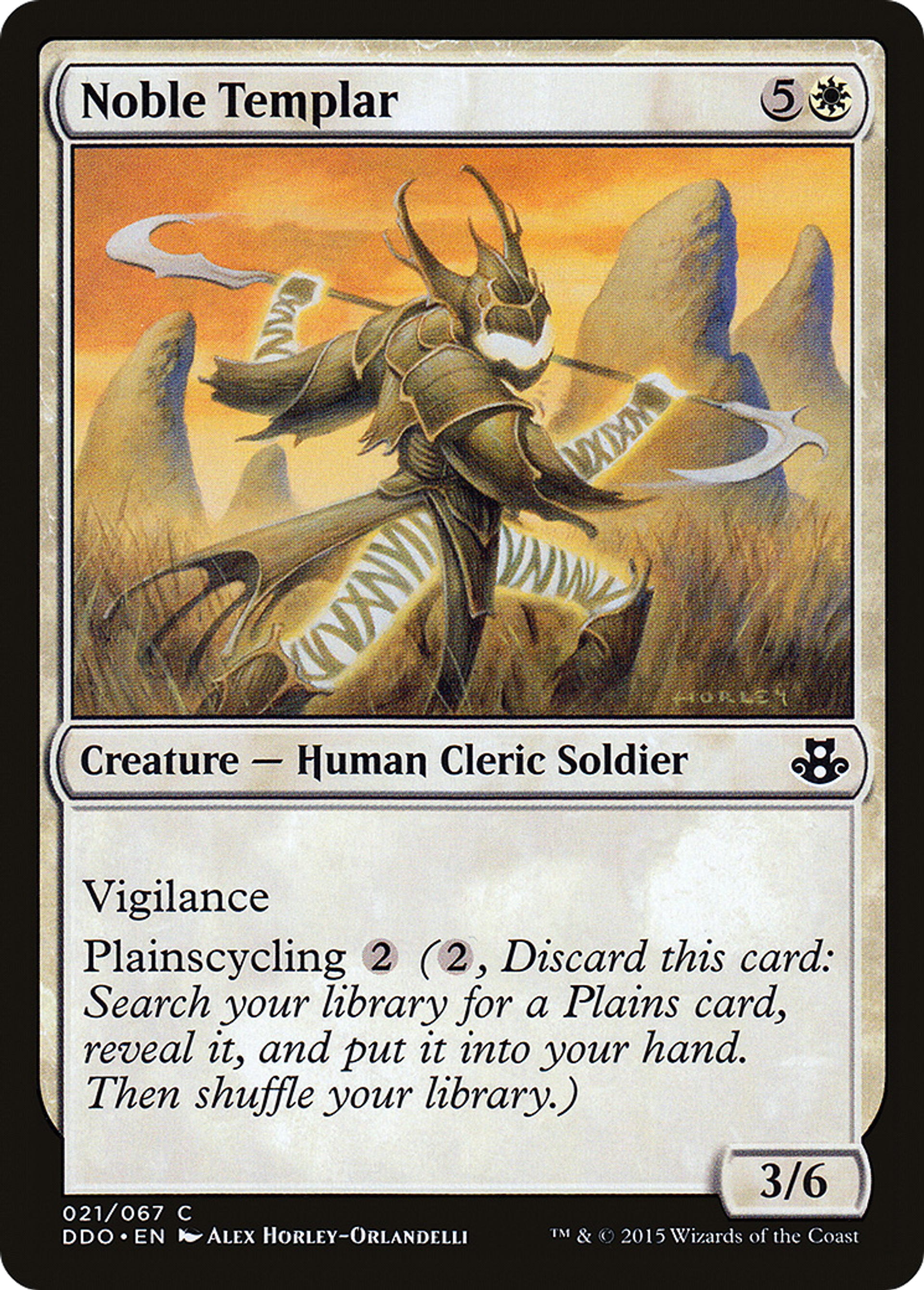 Noble templier — Duel Decks: Elspeth vs. Kiora — Magic: The Gathering