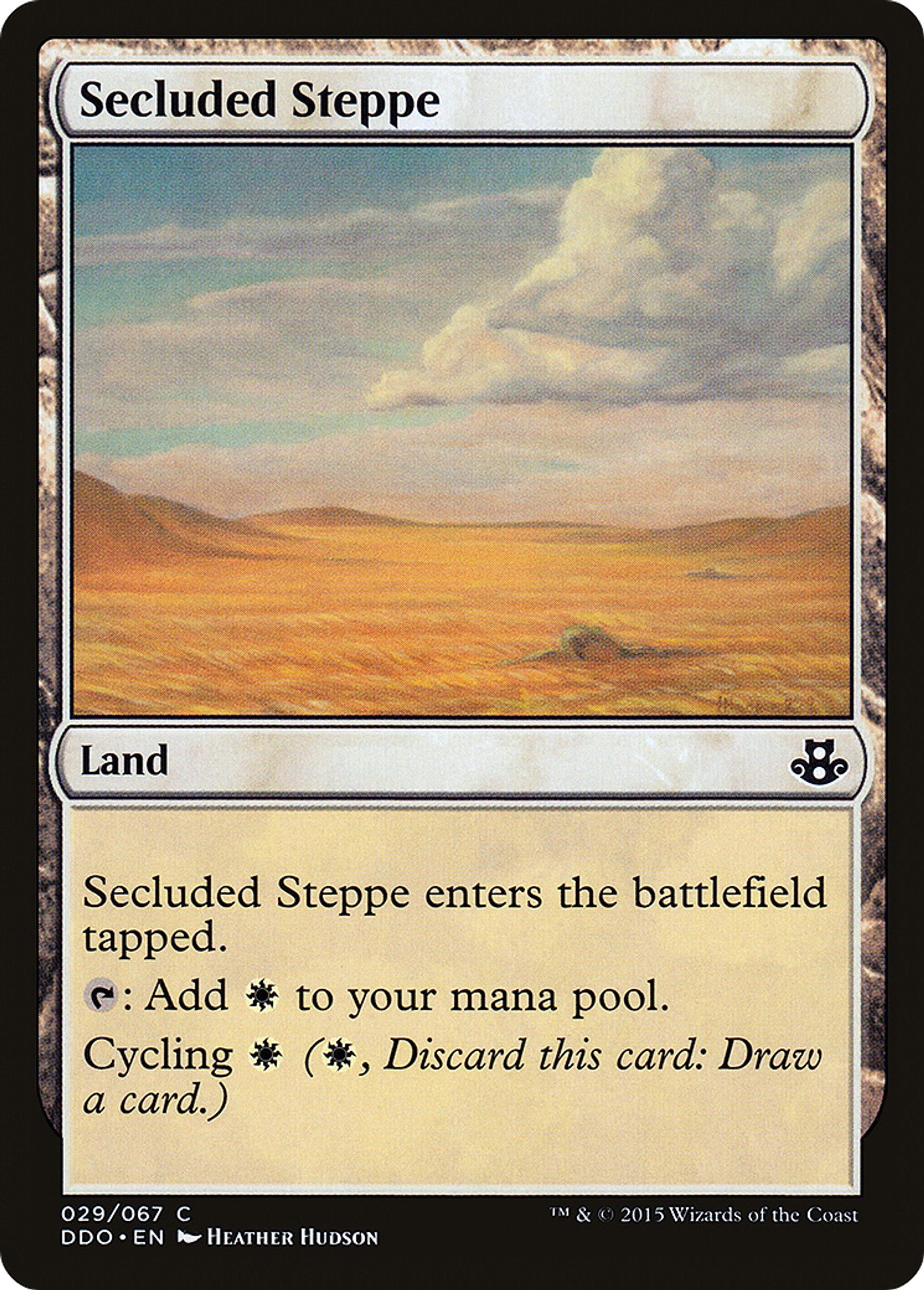 Steppes retirées — Duel Decks: Elspeth vs. Kiora — Magic: The Gathering