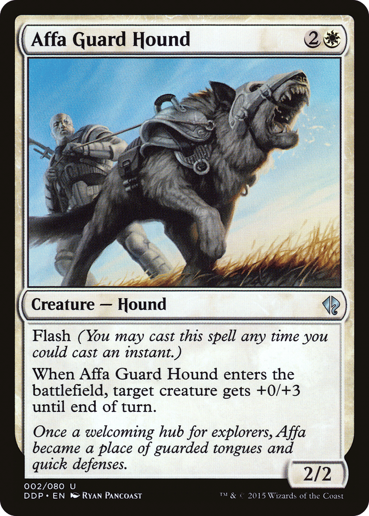 Affa Guard Hound — Duel Decks: Zendikar vs. Eldrazi — Magic: The Gathering