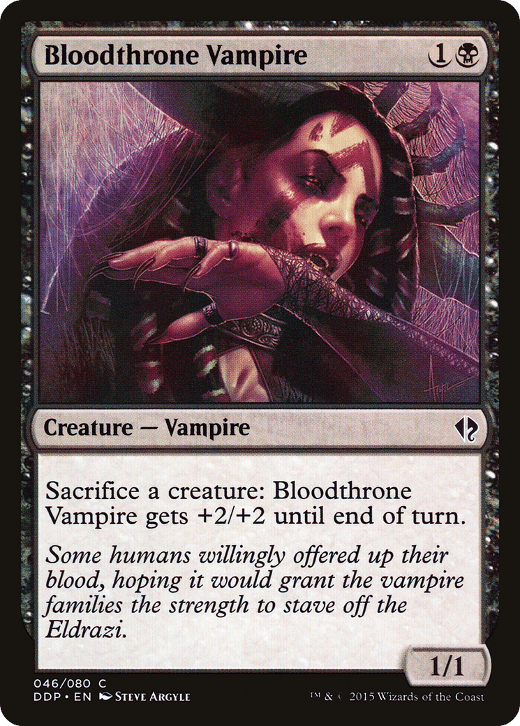 Bloodthrone Vampire — Duel Decks: Zendikar vs. Eldrazi — Magic: The Gathering