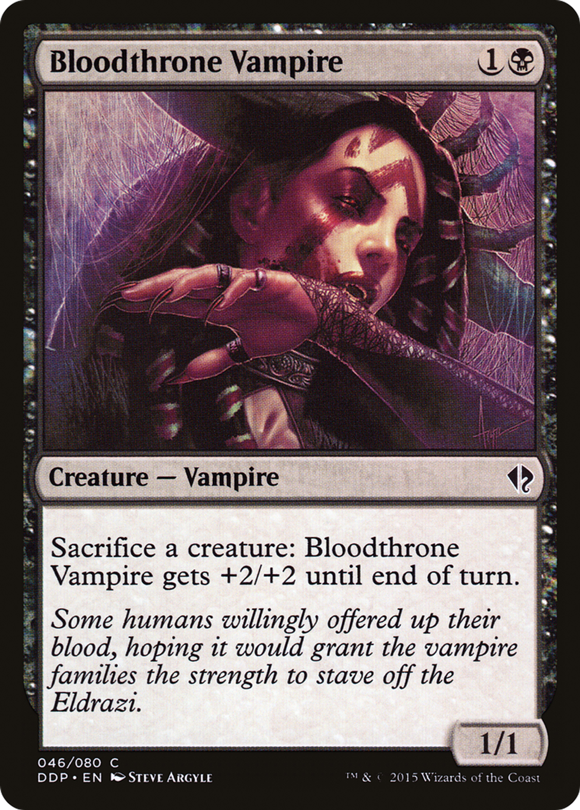 Bloodthrone Vampire — Duel Decks: Zendikar vs. Eldrazi — Magic: The Gathering
