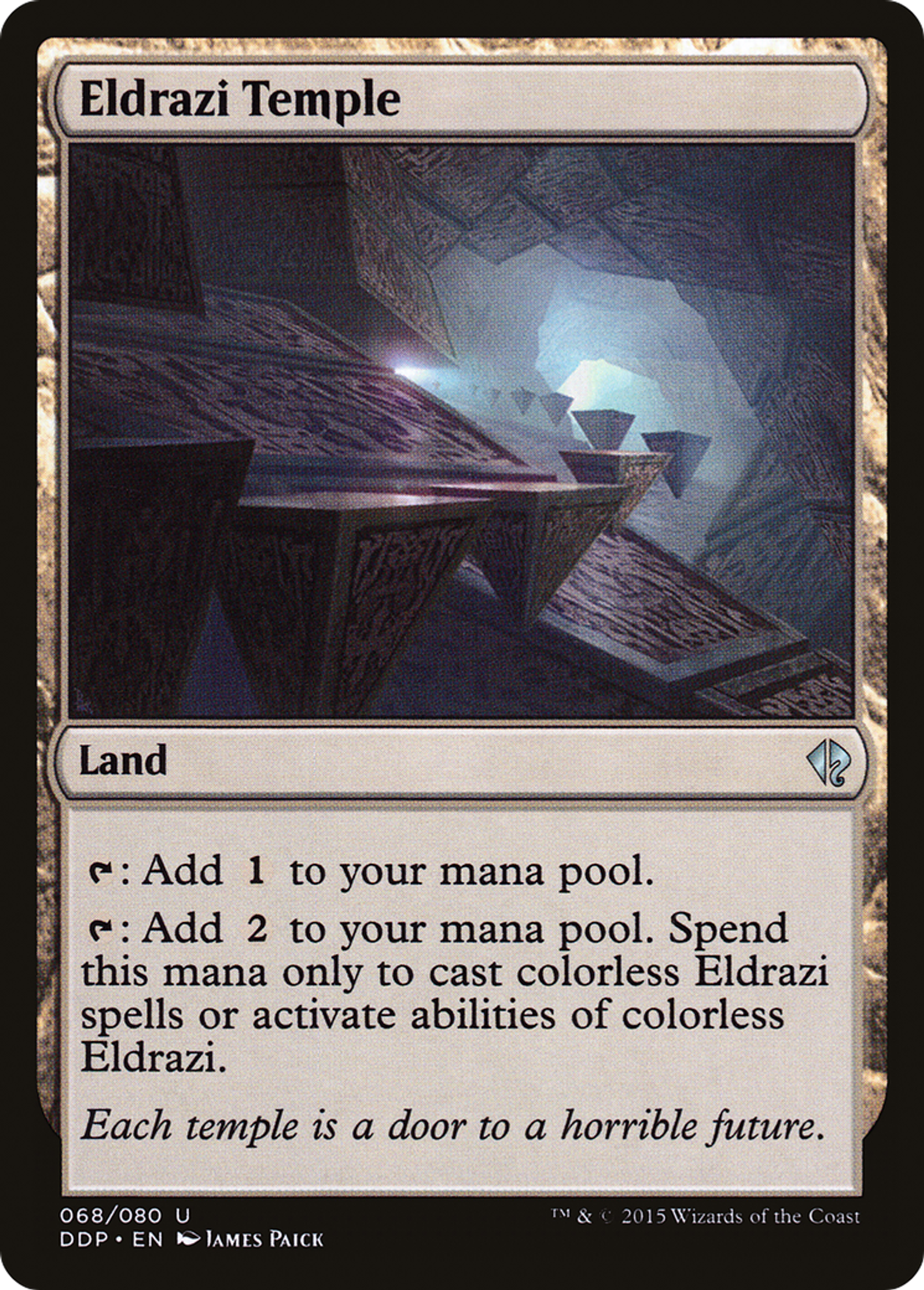 Eldrazi Temple — Duel Decks: Zendikar vs. Eldrazi — Magic: The Gathering
