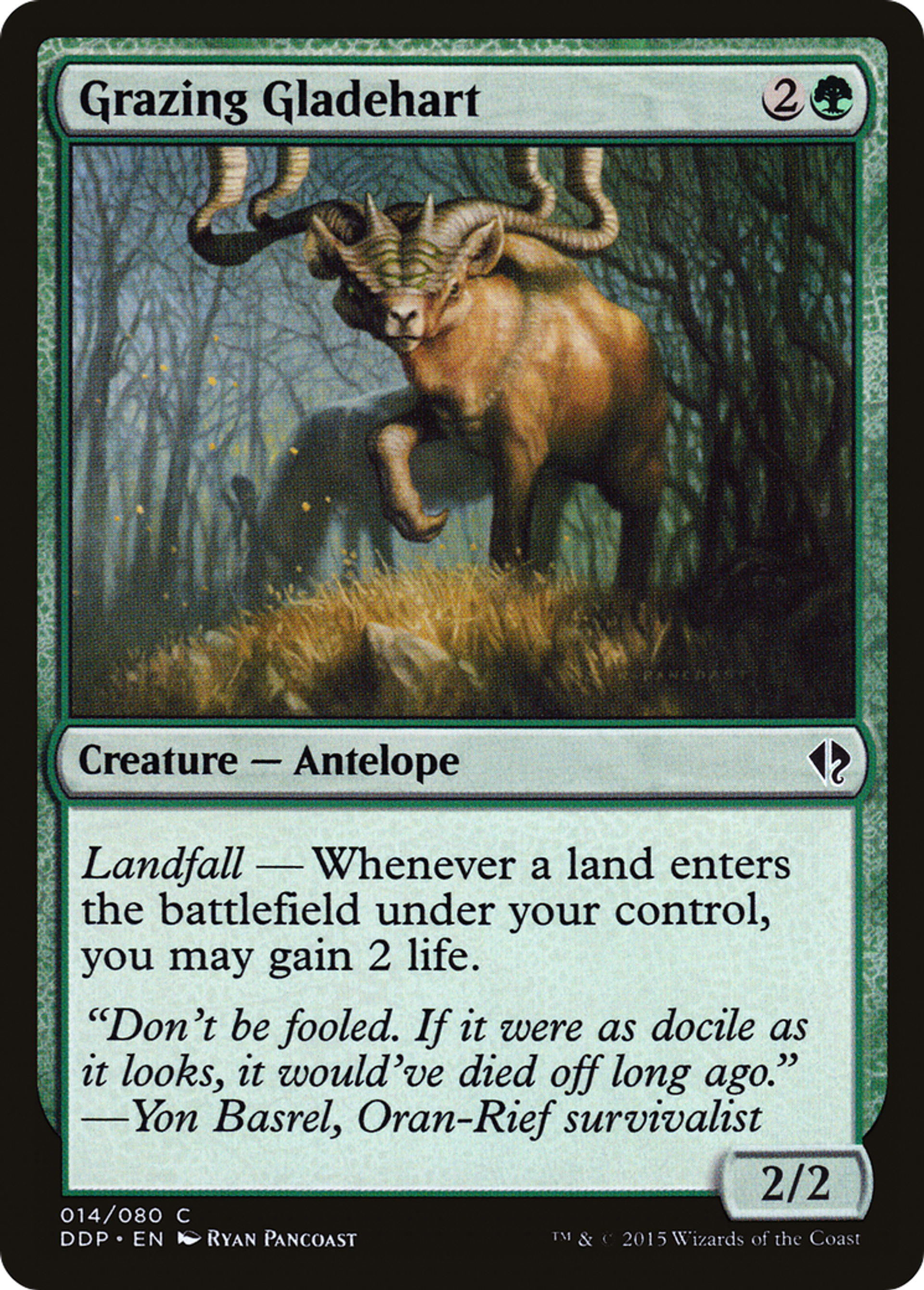 Grazing Gladehart — Duel Decks: Zendikar vs. Eldrazi — Magic: The Gathering