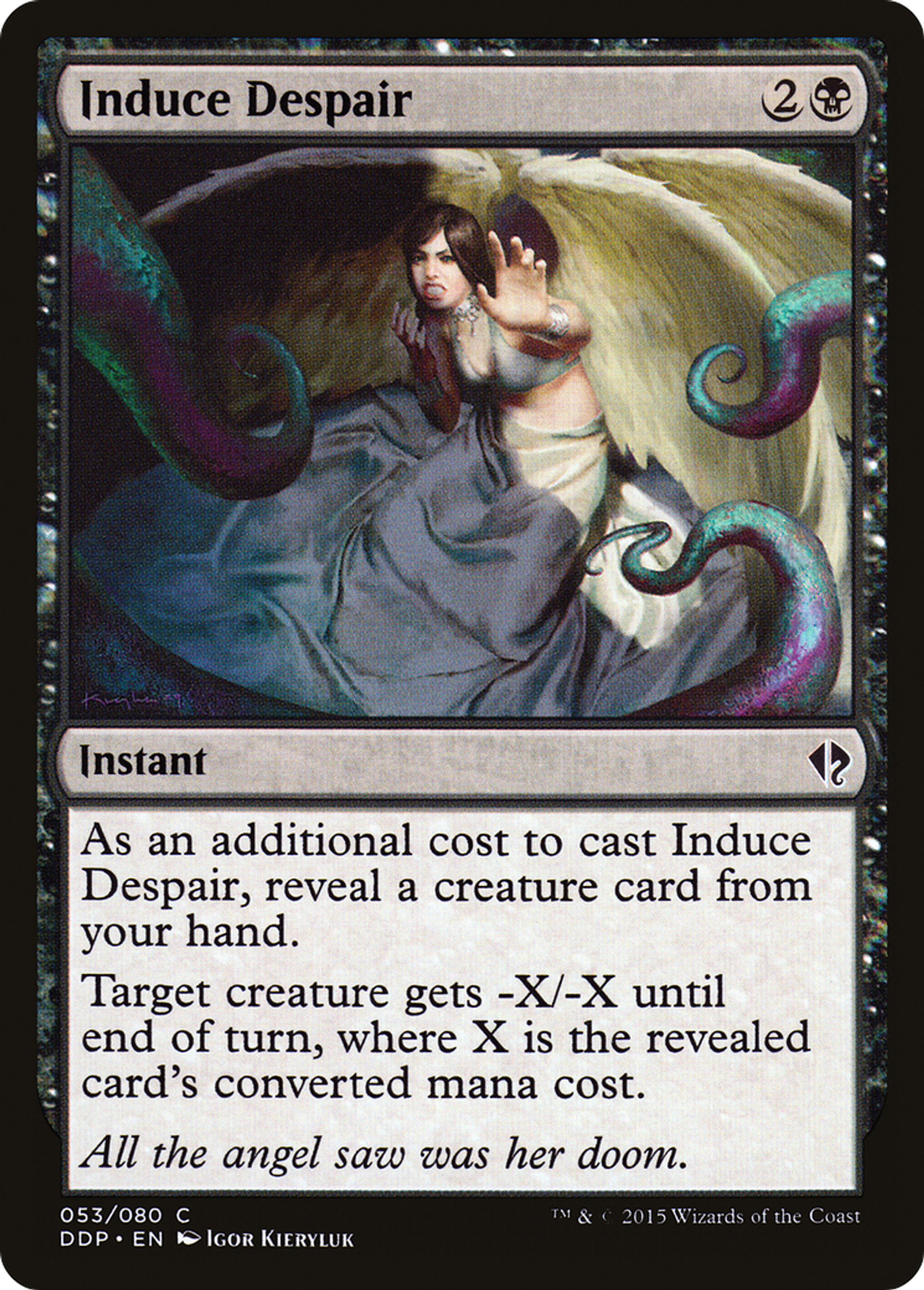 Induce Despair — Duel Decks: Zendikar vs. Eldrazi — Magic: The Gathering
