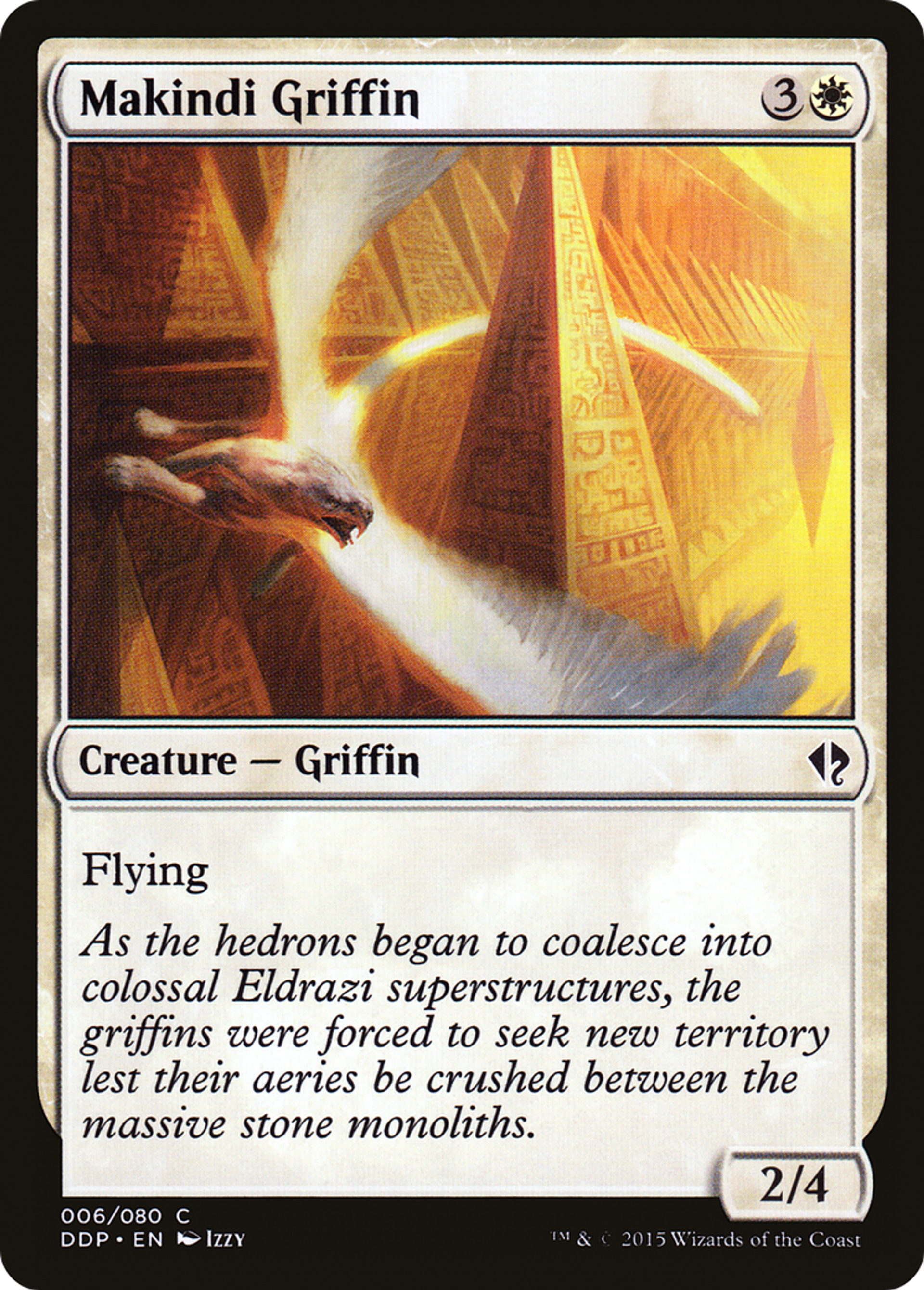 Makindi Griffin — Duel Decks: Zendikar vs. Eldrazi — Magic: The Gathering