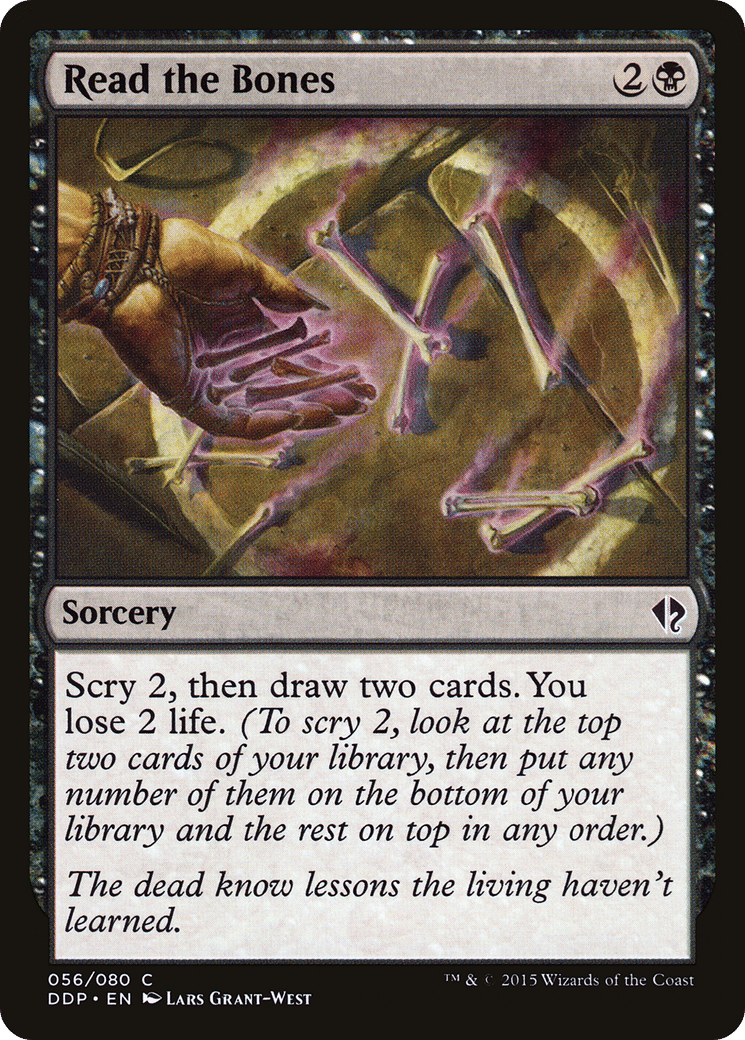 Lire dans les os — Duel Decks: Zendikar vs. Eldrazi — Magic: The Gathering