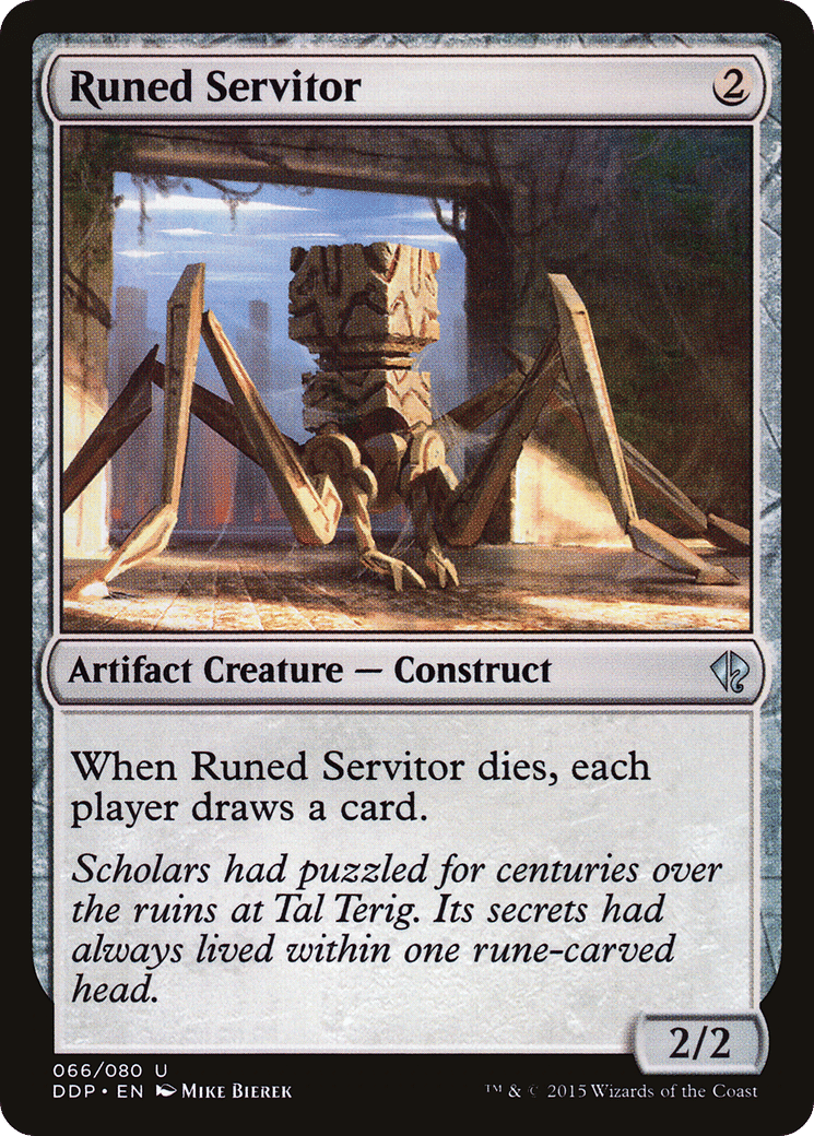 Runed Servitor — Duel Decks: Zendikar vs. Eldrazi — Magic: The Gathering