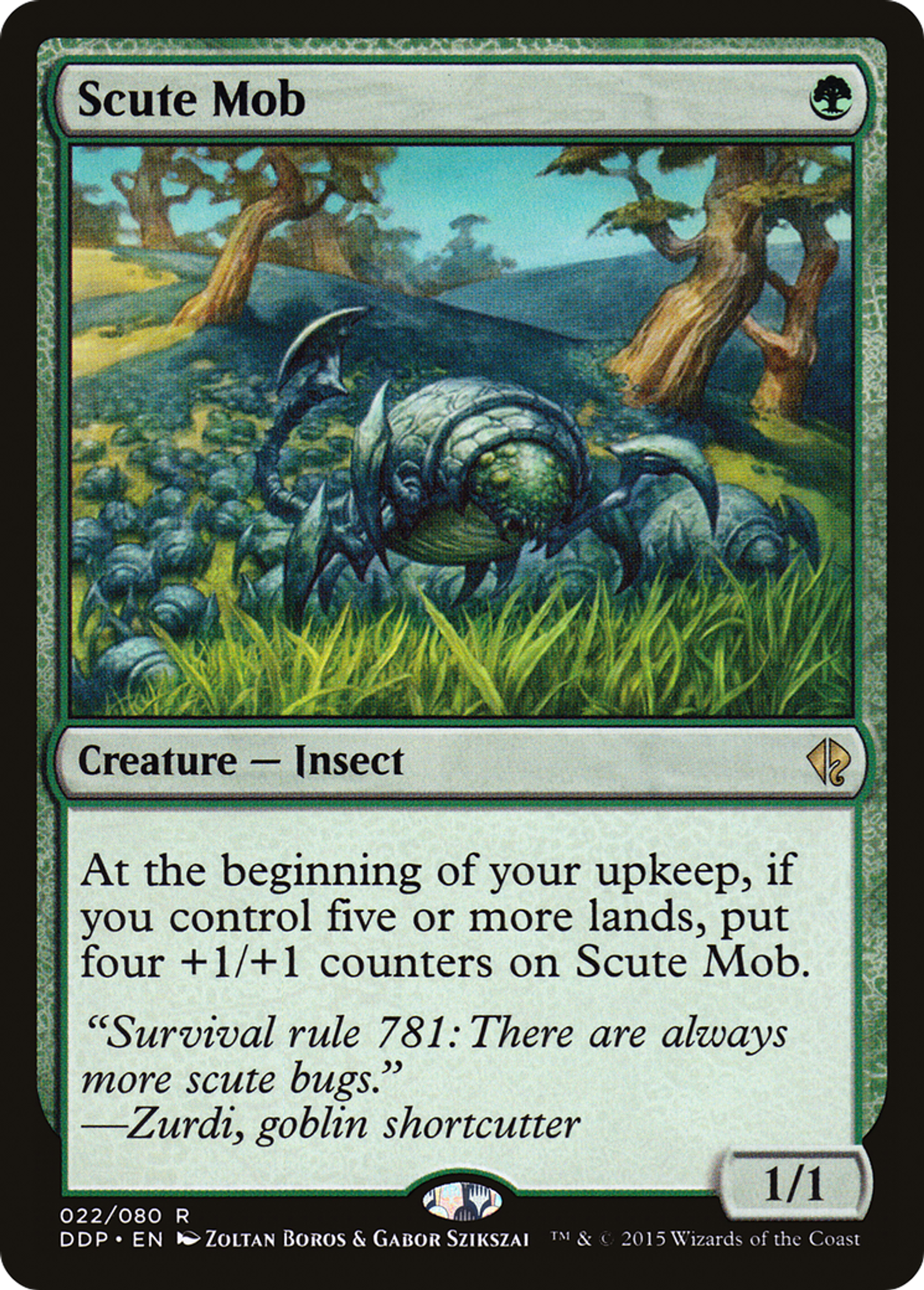 Scute Mob — Duel Decks: Zendikar vs. Eldrazi — Magic: The Gathering