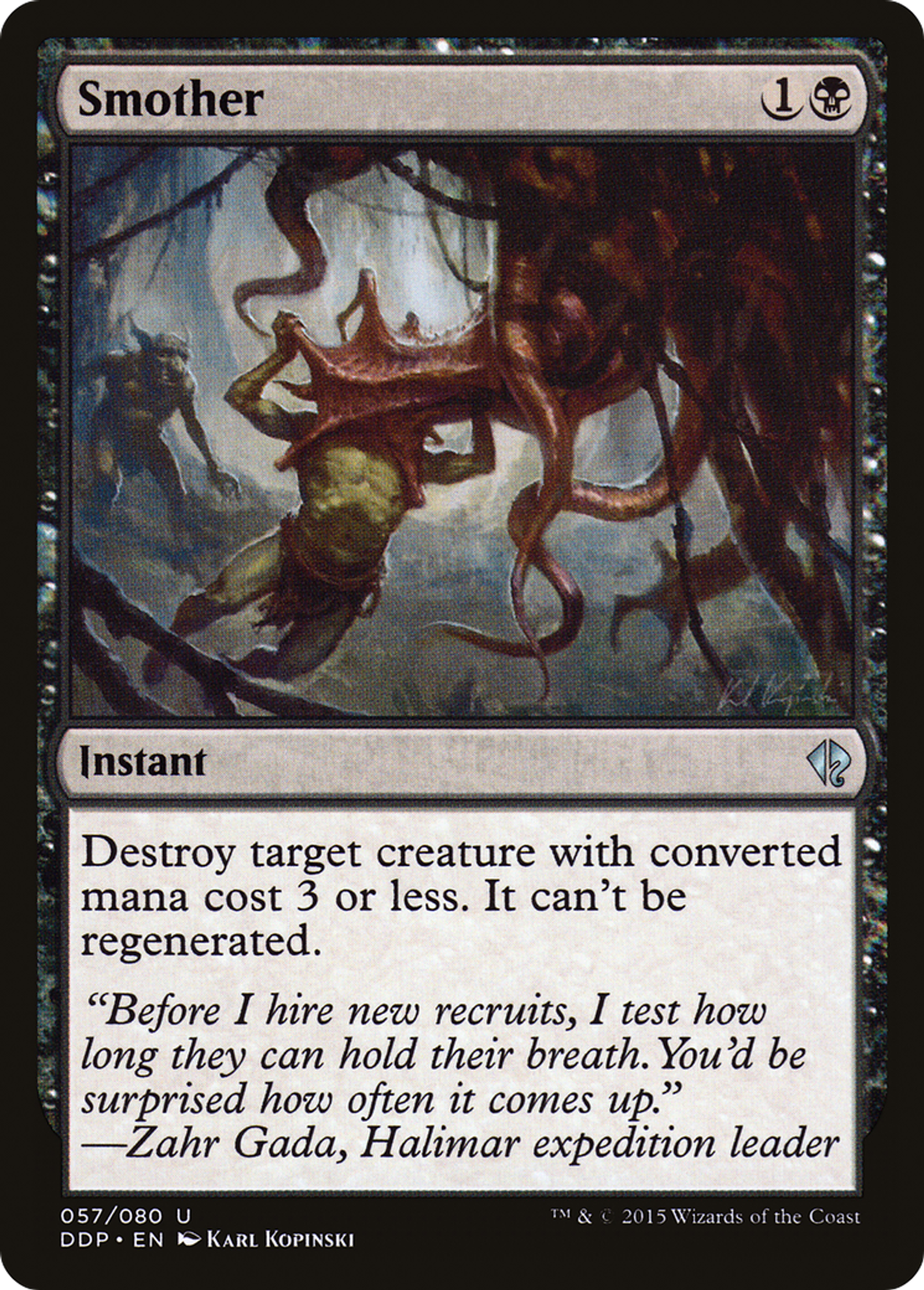 Smother — Duel Decks: Zendikar vs. Eldrazi — Magic: The Gathering
