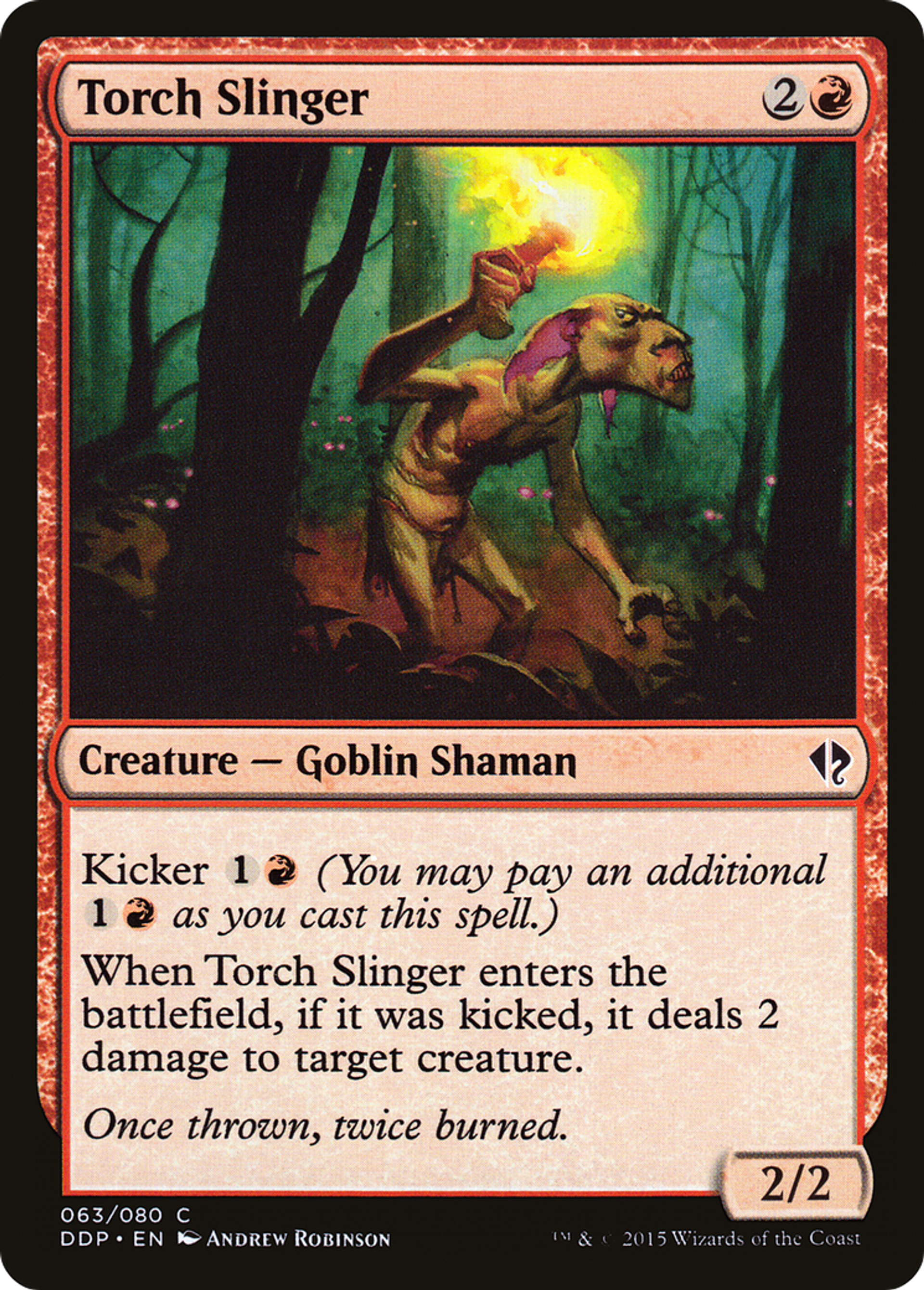 Torch Slinger — Duel Decks: Zendikar vs. Eldrazi — Magic: The Gathering