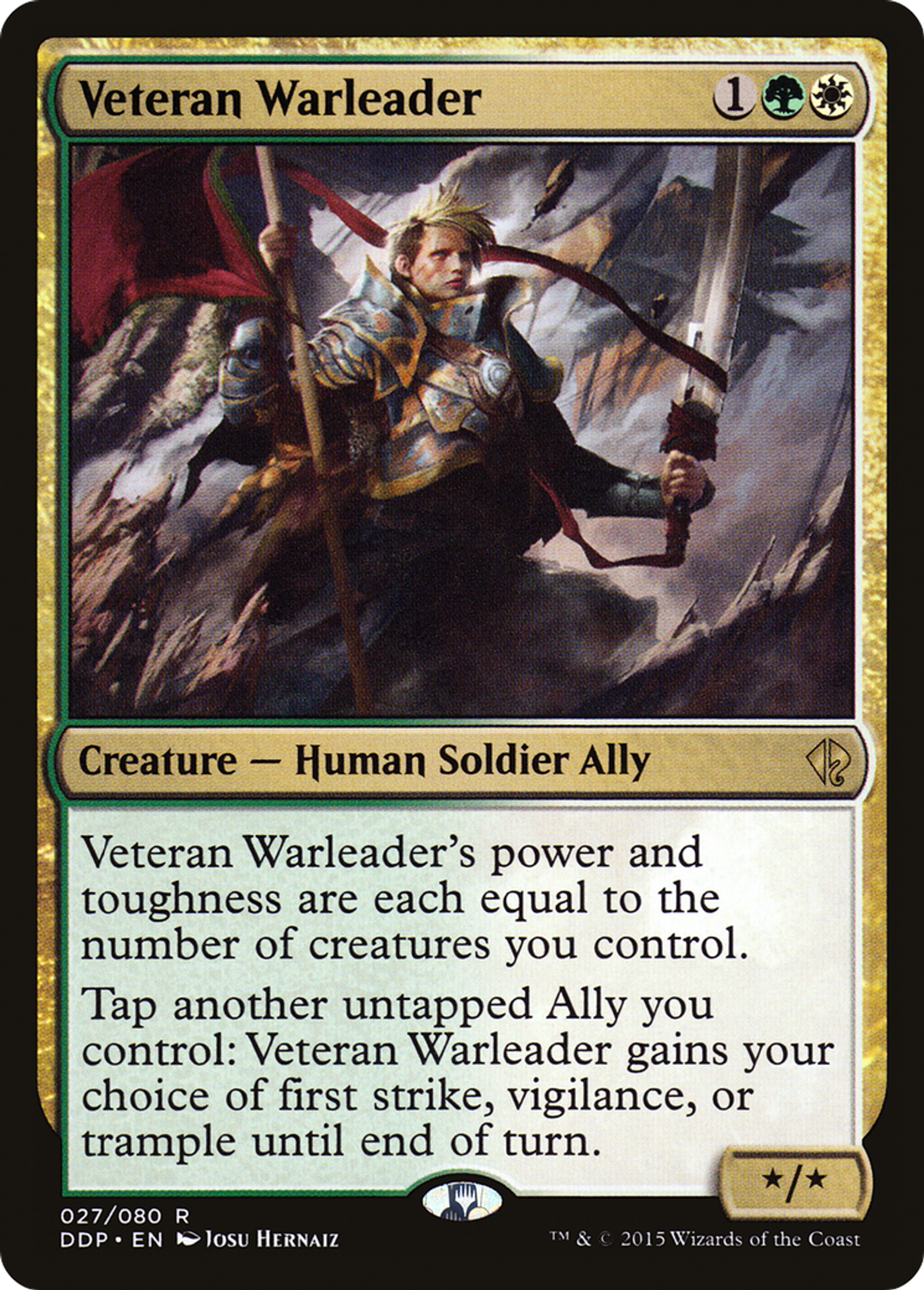 Veteran Warleader — Duel Decks: Zendikar vs. Eldrazi — Magic: The Gathering