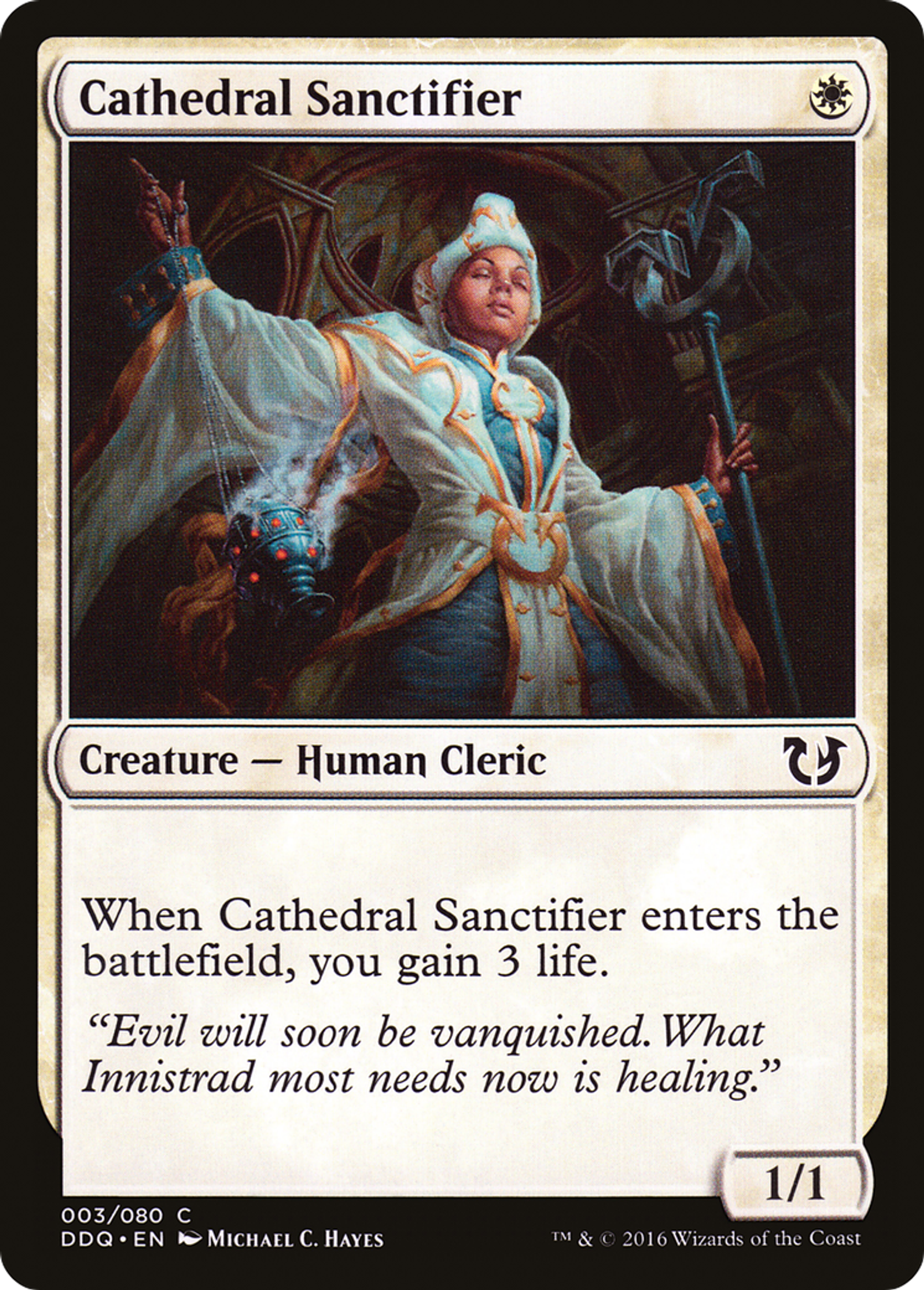 Cathedral Sanctifier — Duel Decks: Blessed vs. Cursed — Magic: The Gathering