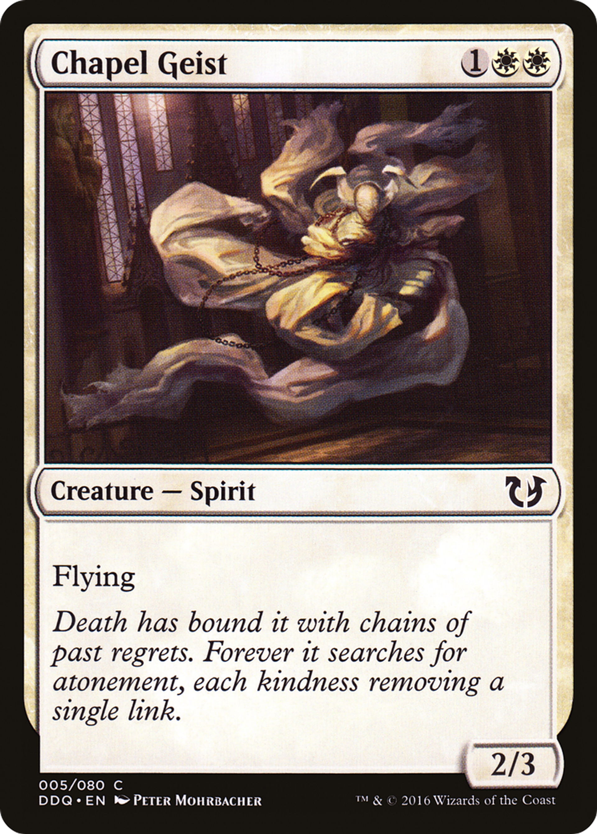 Chapel Geist — Duel Decks: Blessed vs. Cursed — Magic: The Gathering