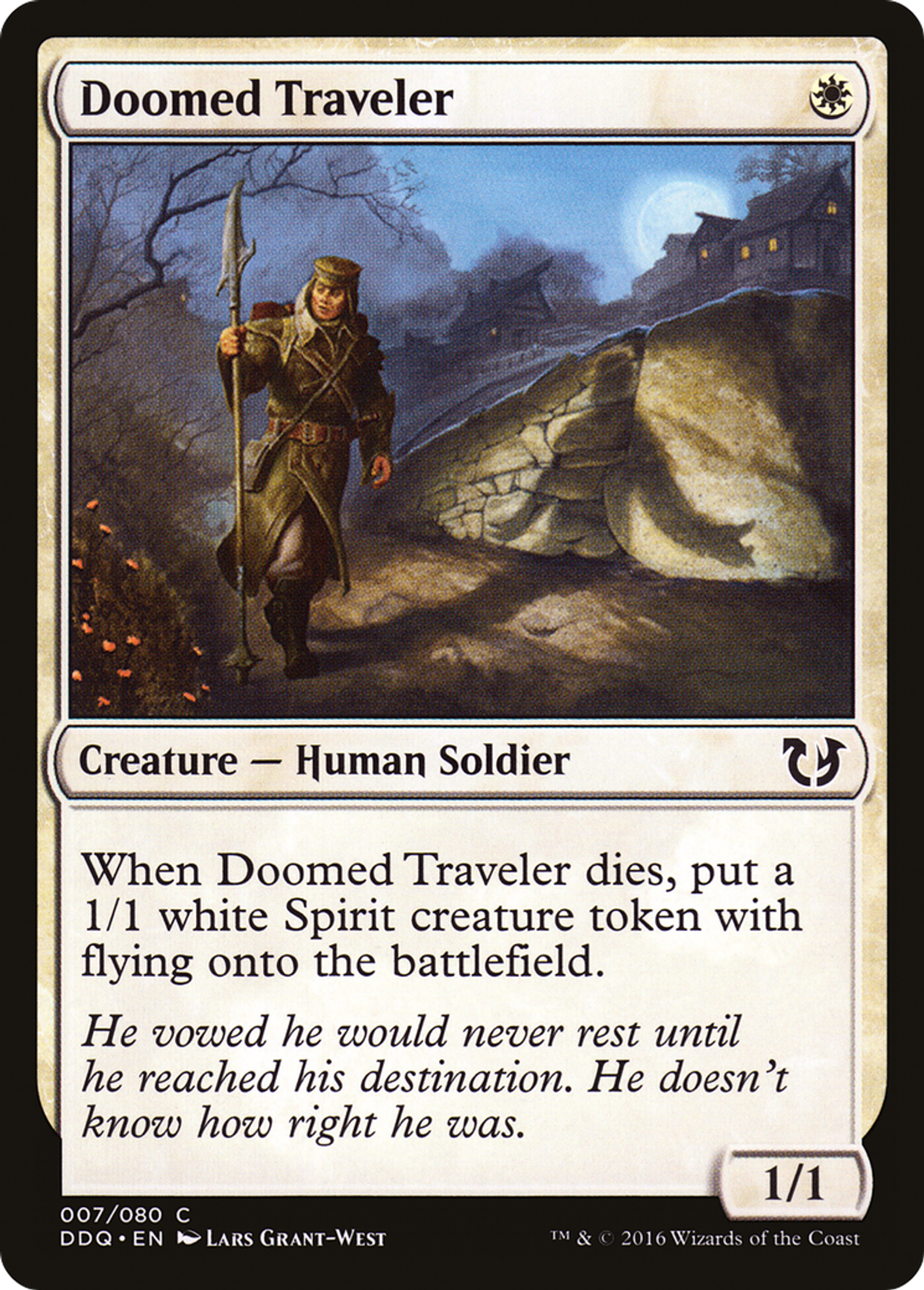 Doomed Traveler — Duel Decks: Blessed vs. Cursed — Magic: The Gathering