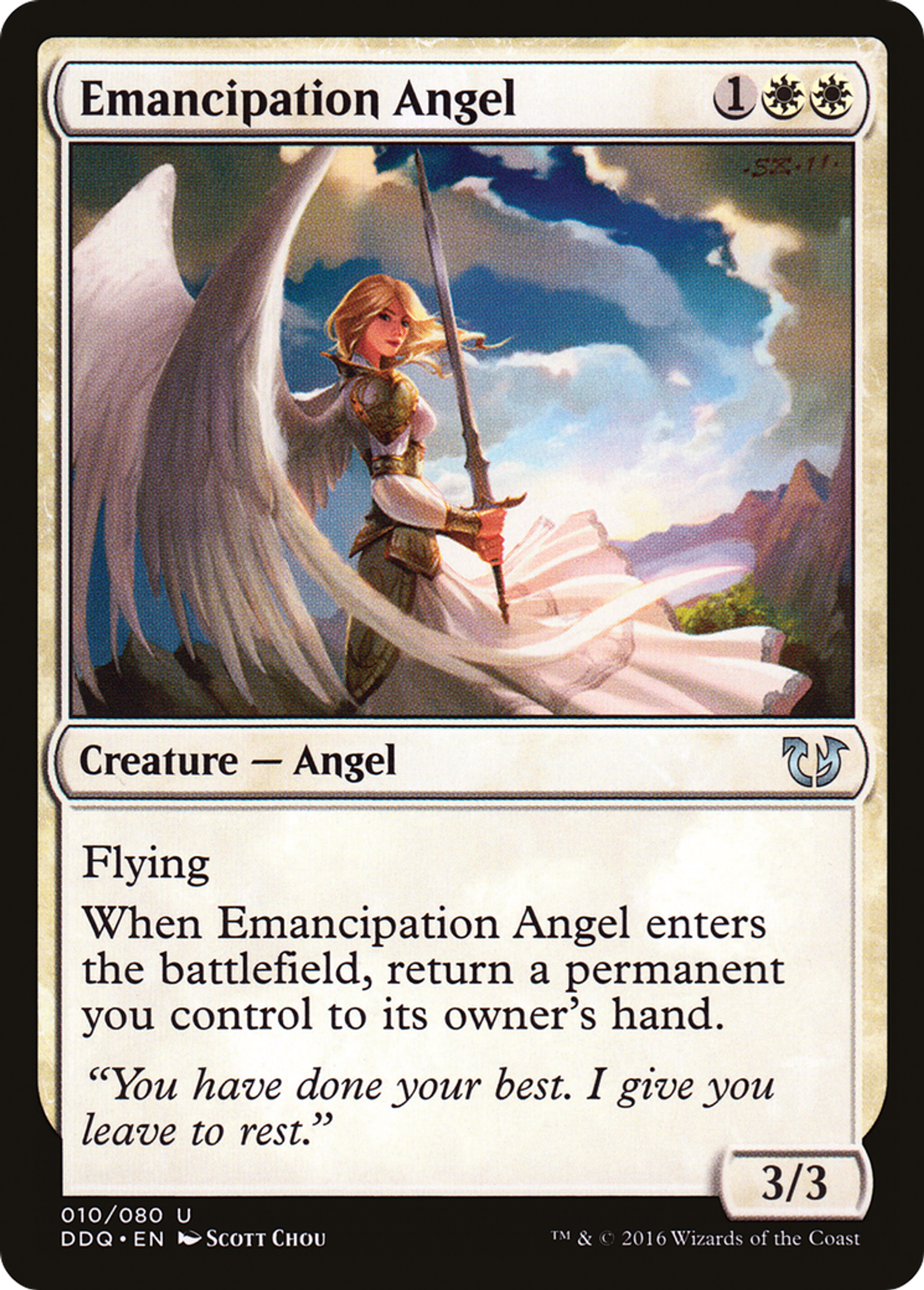 Emancipation Angel — Duel Decks: Blessed vs. Cursed — Magic: The Gathering