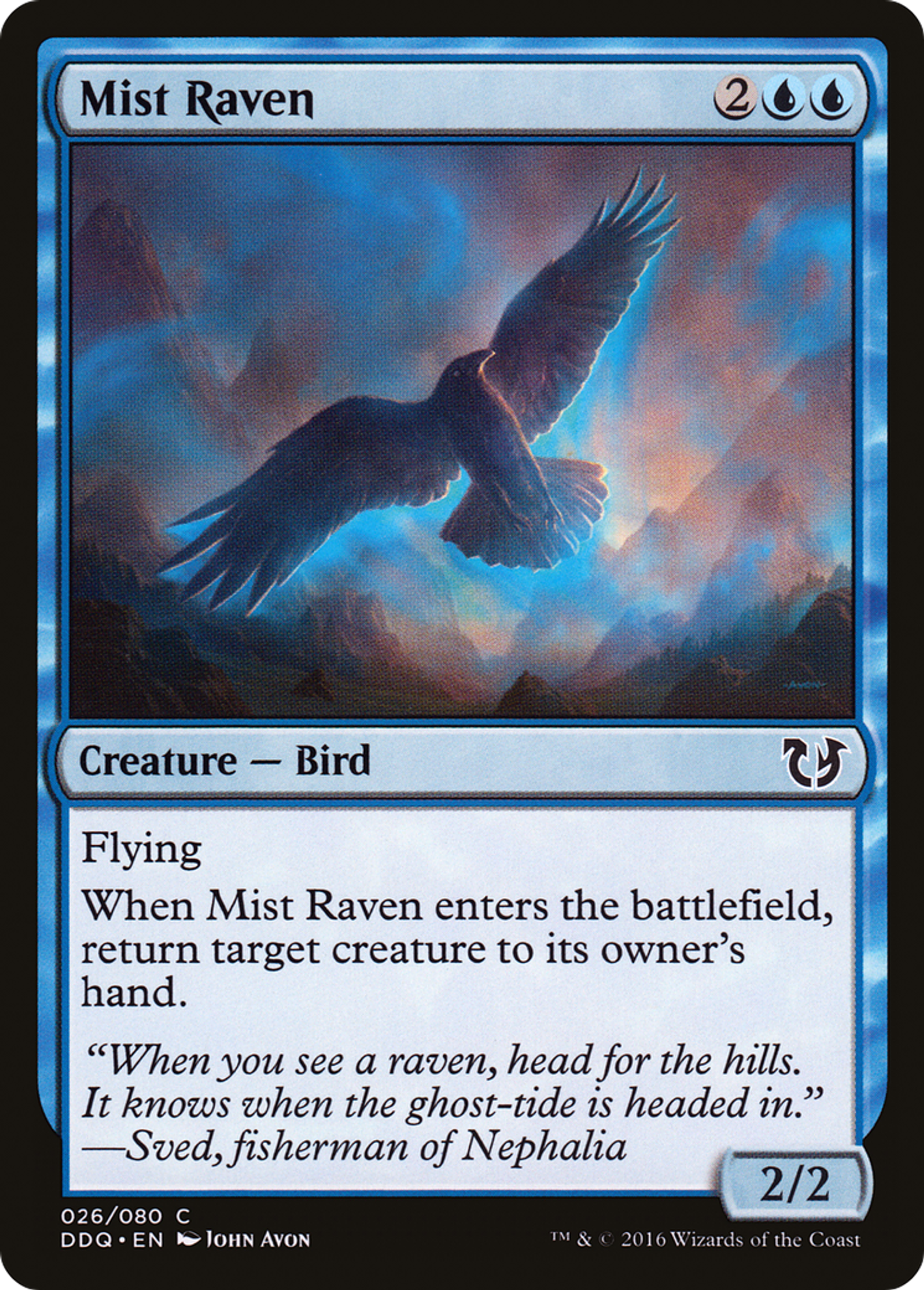 Mist Raven — Duel Decks: Blessed vs. Cursed — Magic: The Gathering