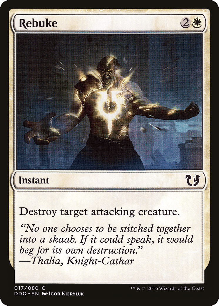 Rebuke — Duel Decks: Blessed vs. Cursed — Magic: The Gathering