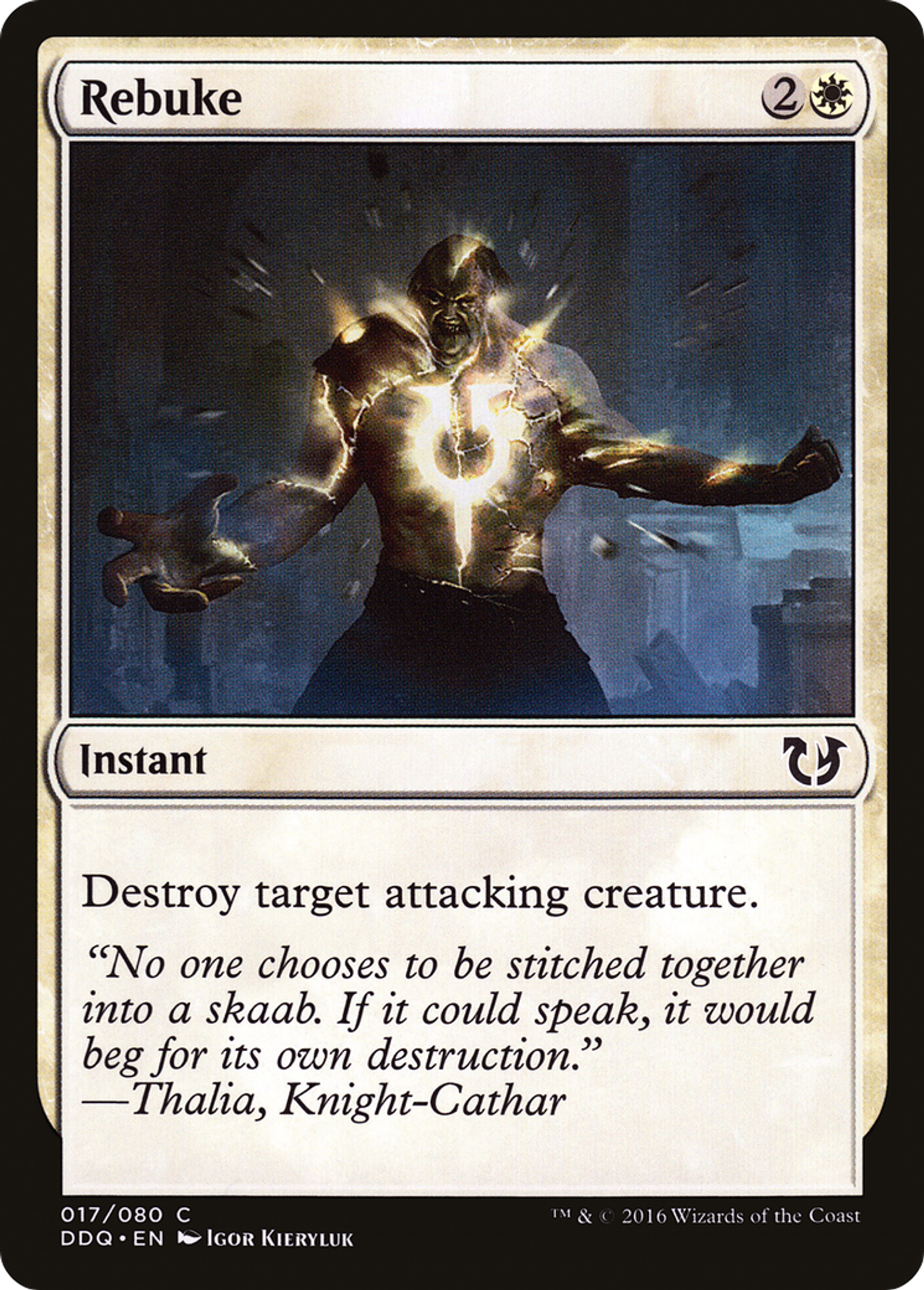 Rebuke — Duel Decks: Blessed vs. Cursed — Magic: The Gathering
