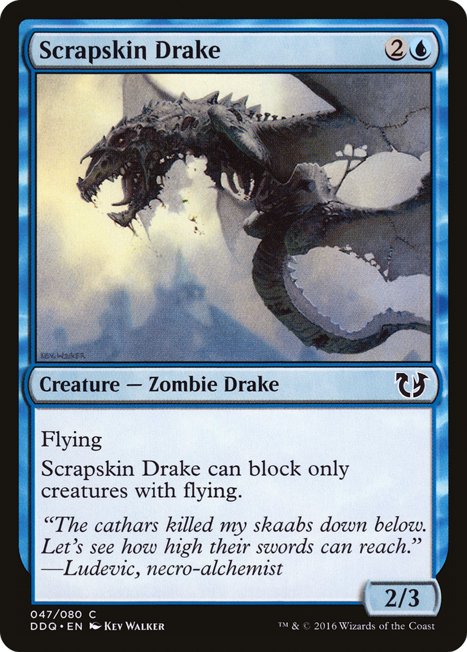 Scrapskin Drake — Duel Decks: Blessed vs. Cursed — Magic: The Gathering