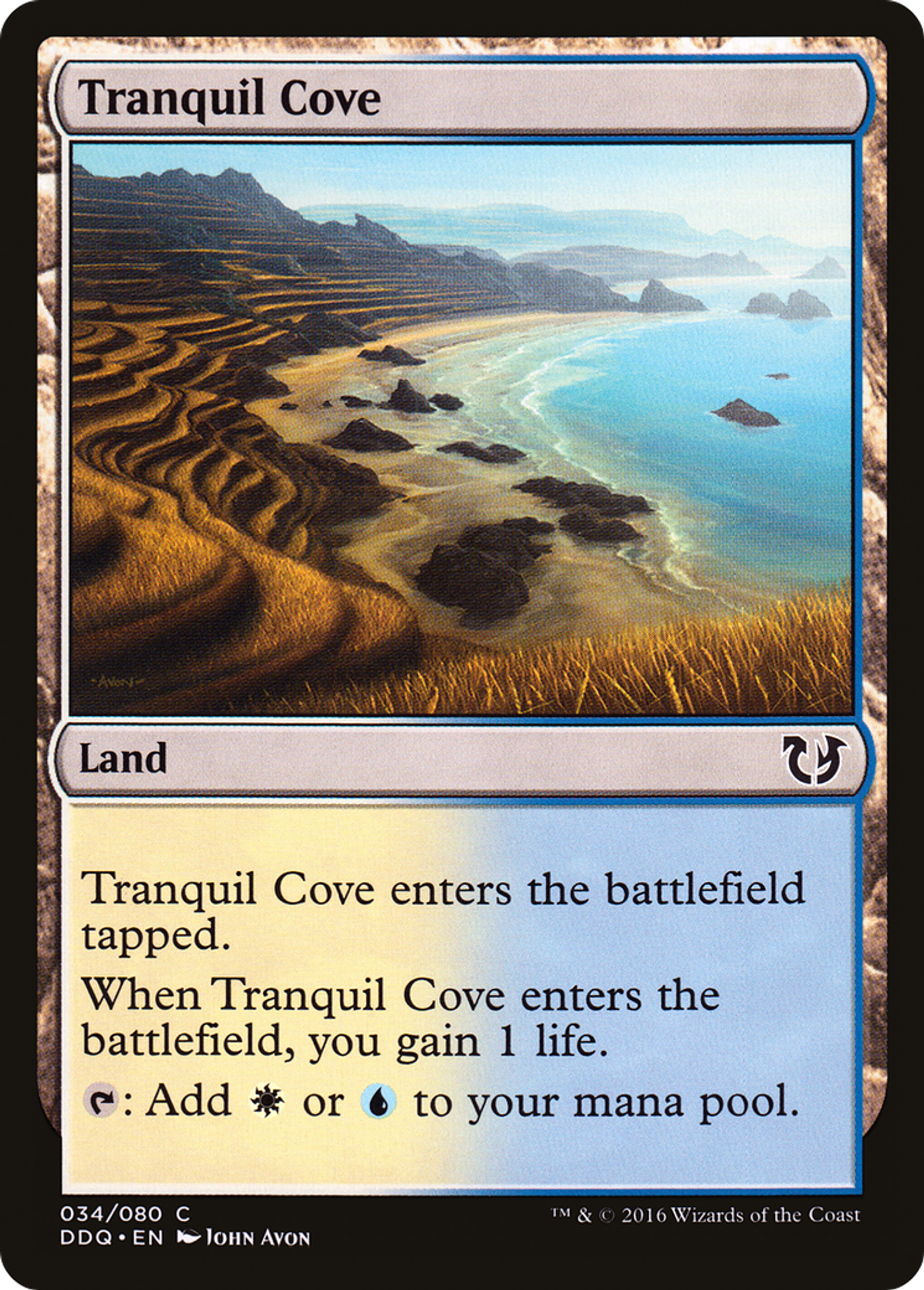 Tranquil Cove — Duel Decks: Blessed vs. Cursed — Magic: The Gathering