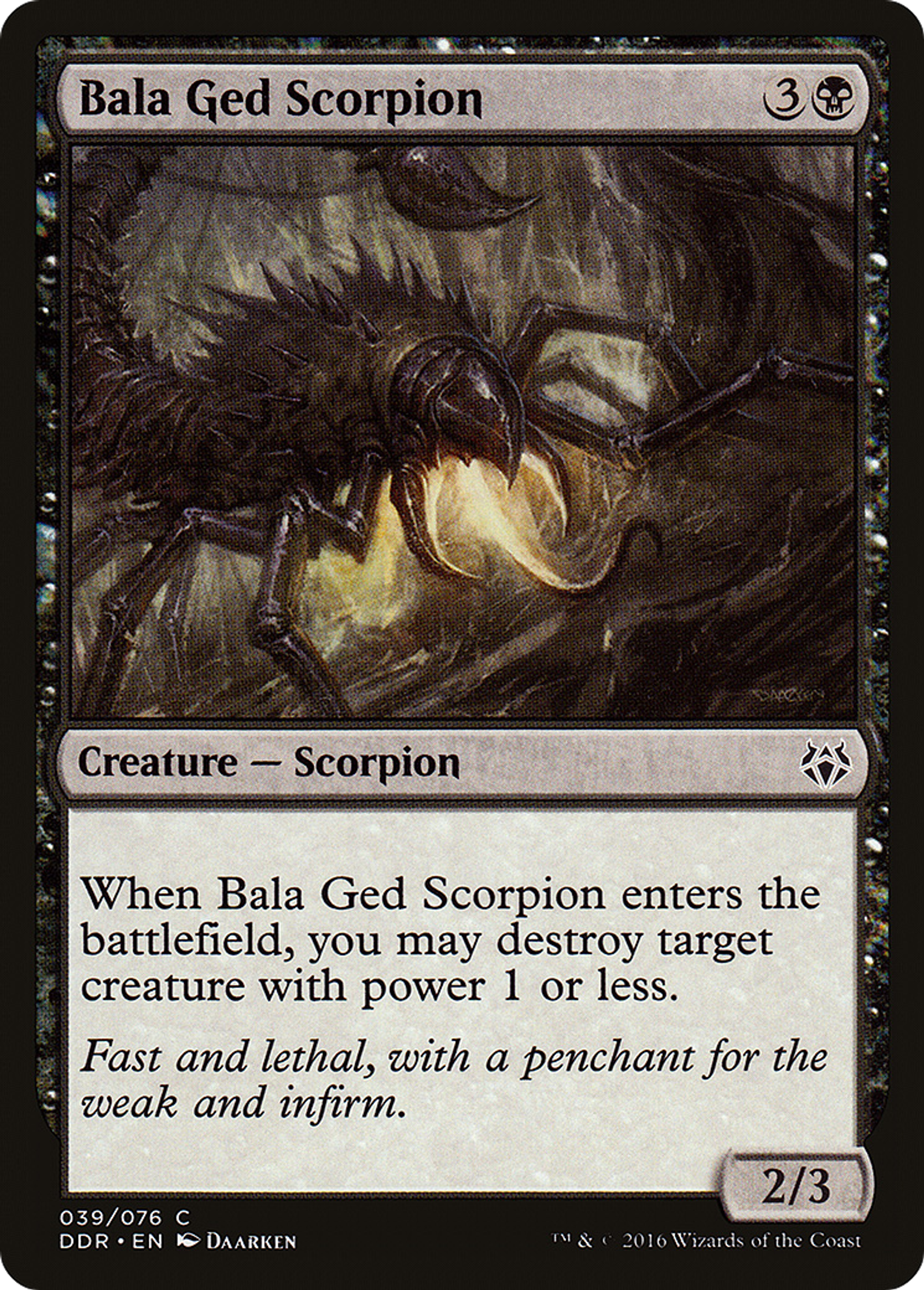 Bala Ged Scorpion — Duel Decks: Nissa vs. Ob Nixilis — Magic: The Gathering