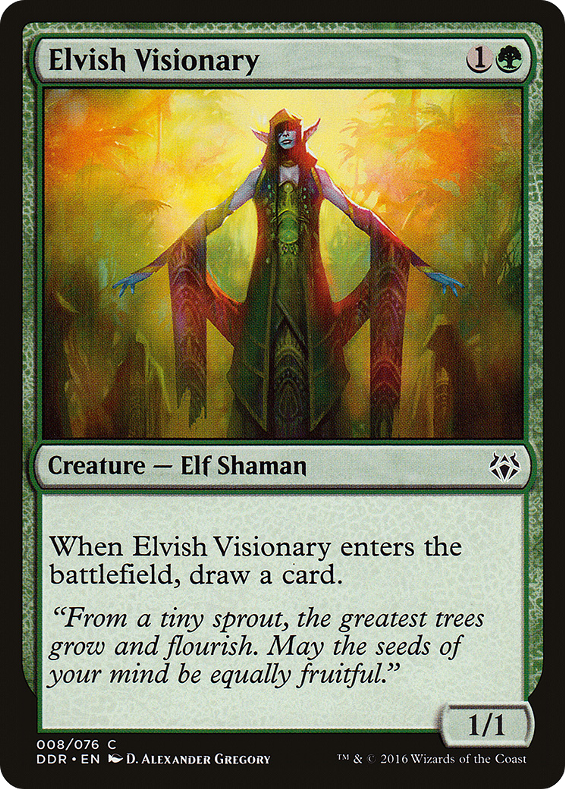Elvish Visionary — Duel Decks: Nissa vs. Ob Nixilis — Magic: The Gathering