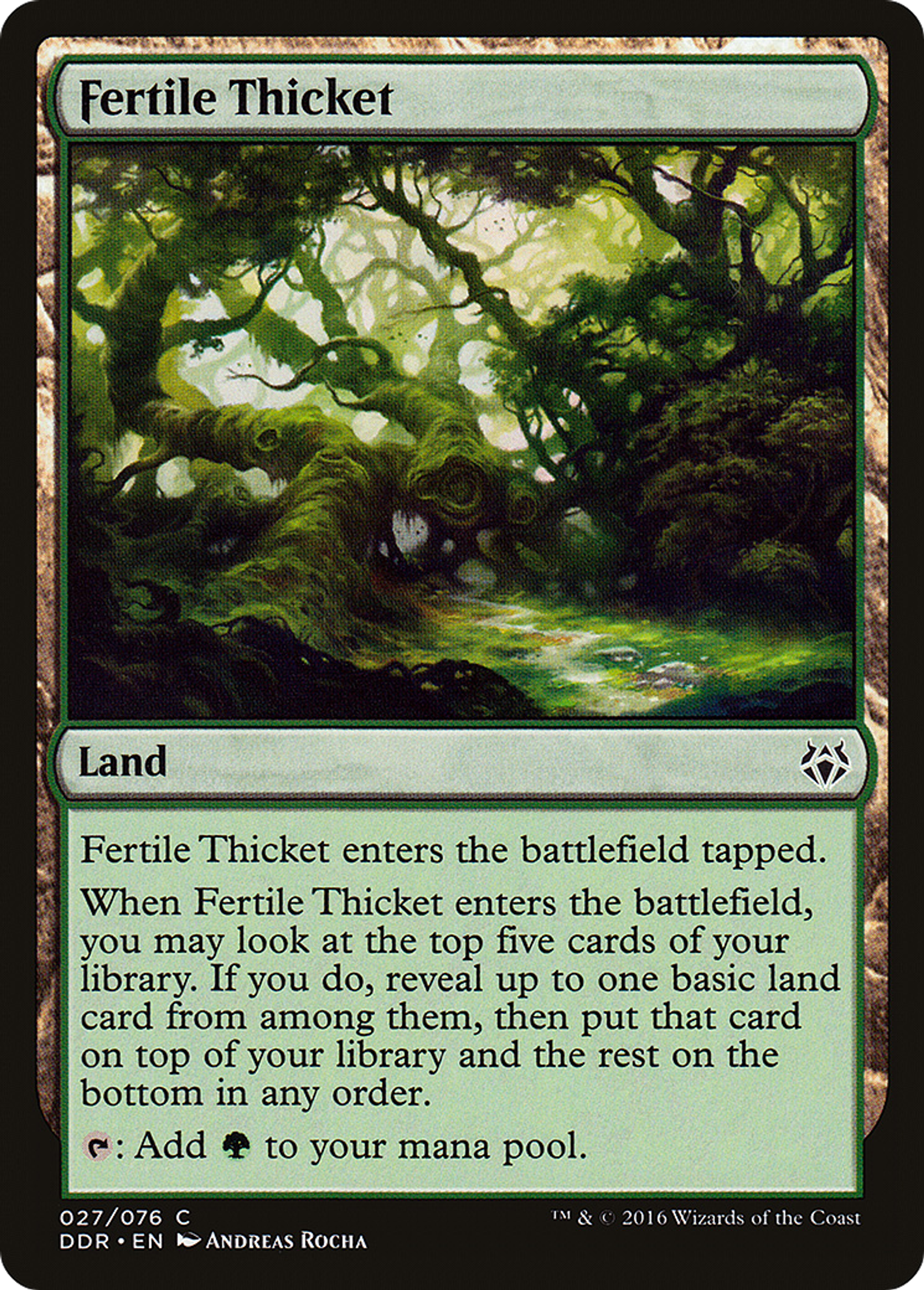 Fertile Thicket — Duel Decks: Nissa vs. Ob Nixilis — Magic: The Gathering