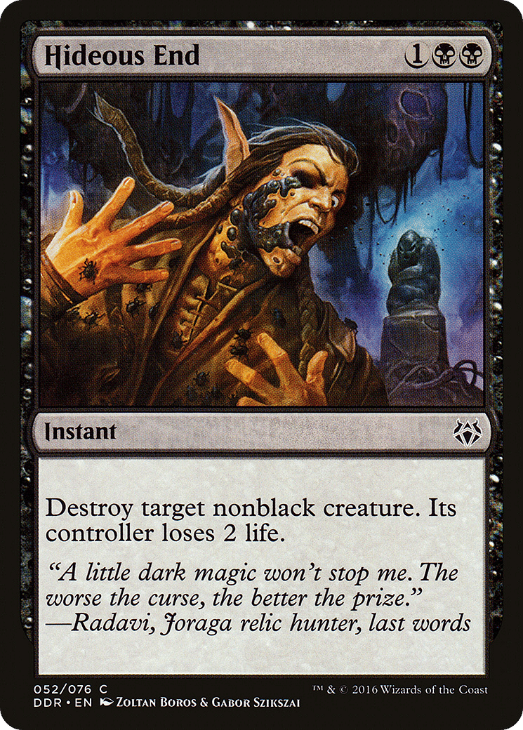 Hideous End — Duel Decks: Nissa vs. Ob Nixilis — Magic: The Gathering
