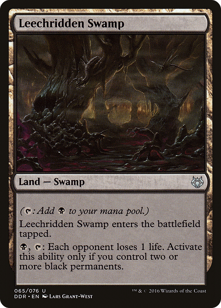 Leechridden Swamp — Duel Decks: Nissa vs. Ob Nixilis — Magic: The Gathering
