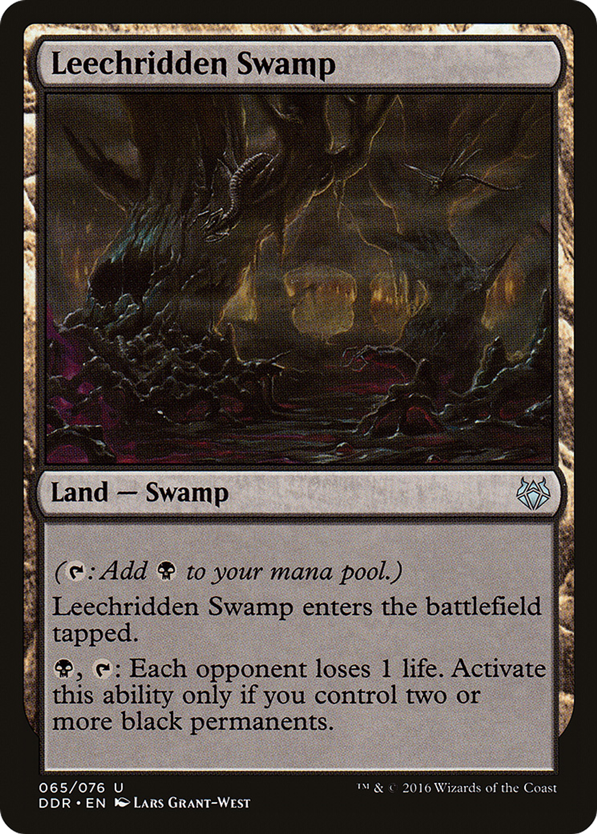 Leechridden Swamp — Duel Decks: Nissa vs. Ob Nixilis — Magic: The Gathering