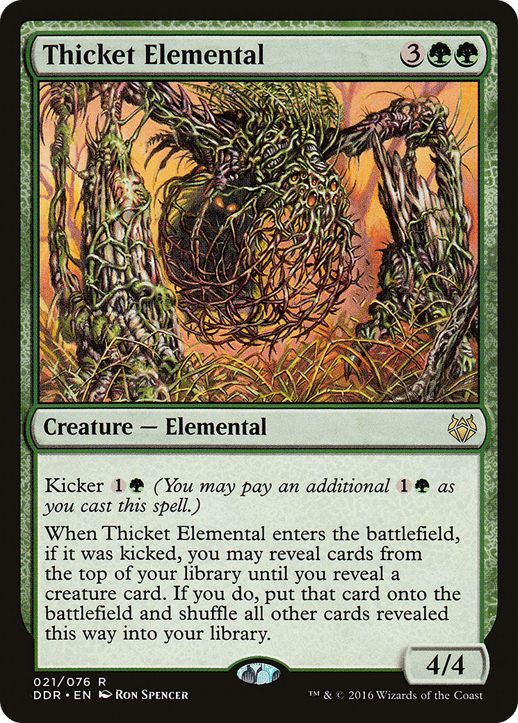 Thicket Elemental — Duel Decks: Nissa vs. Ob Nixilis — Magic: The Gathering