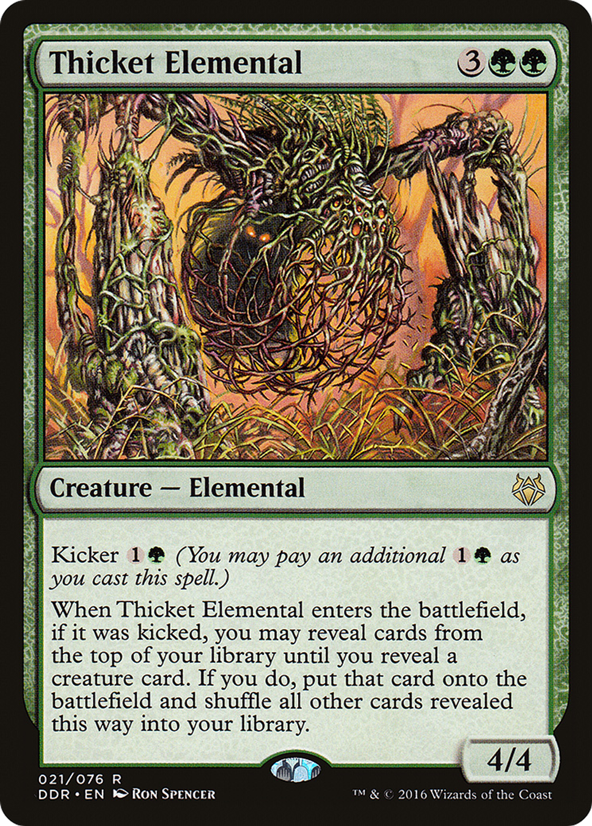 Thicket Elemental — Duel Decks: Nissa vs. Ob Nixilis — Magic: The Gathering