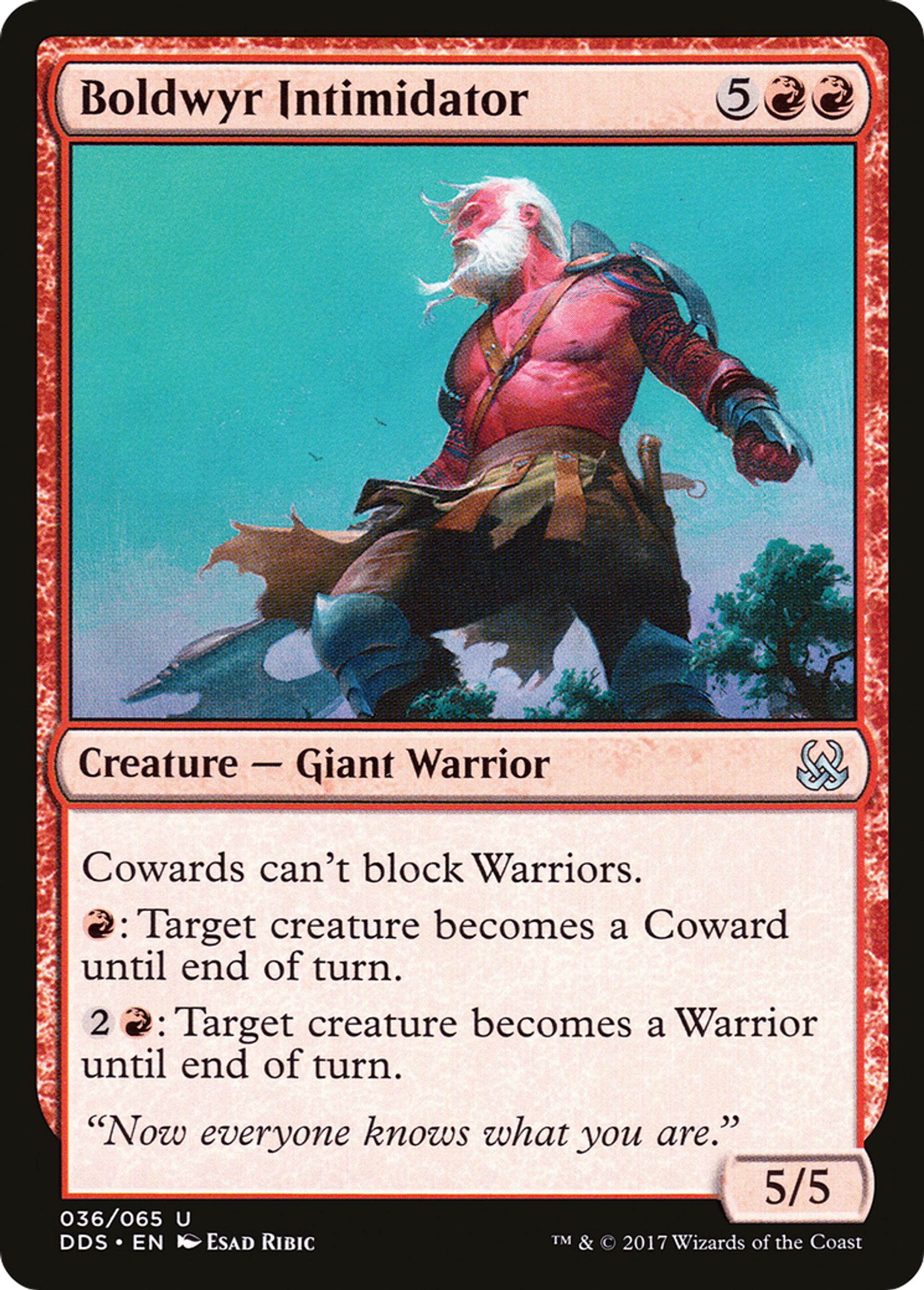 Boldwyr Intimidator — Duel Decks: Mind vs. Might — Magic: The Gathering