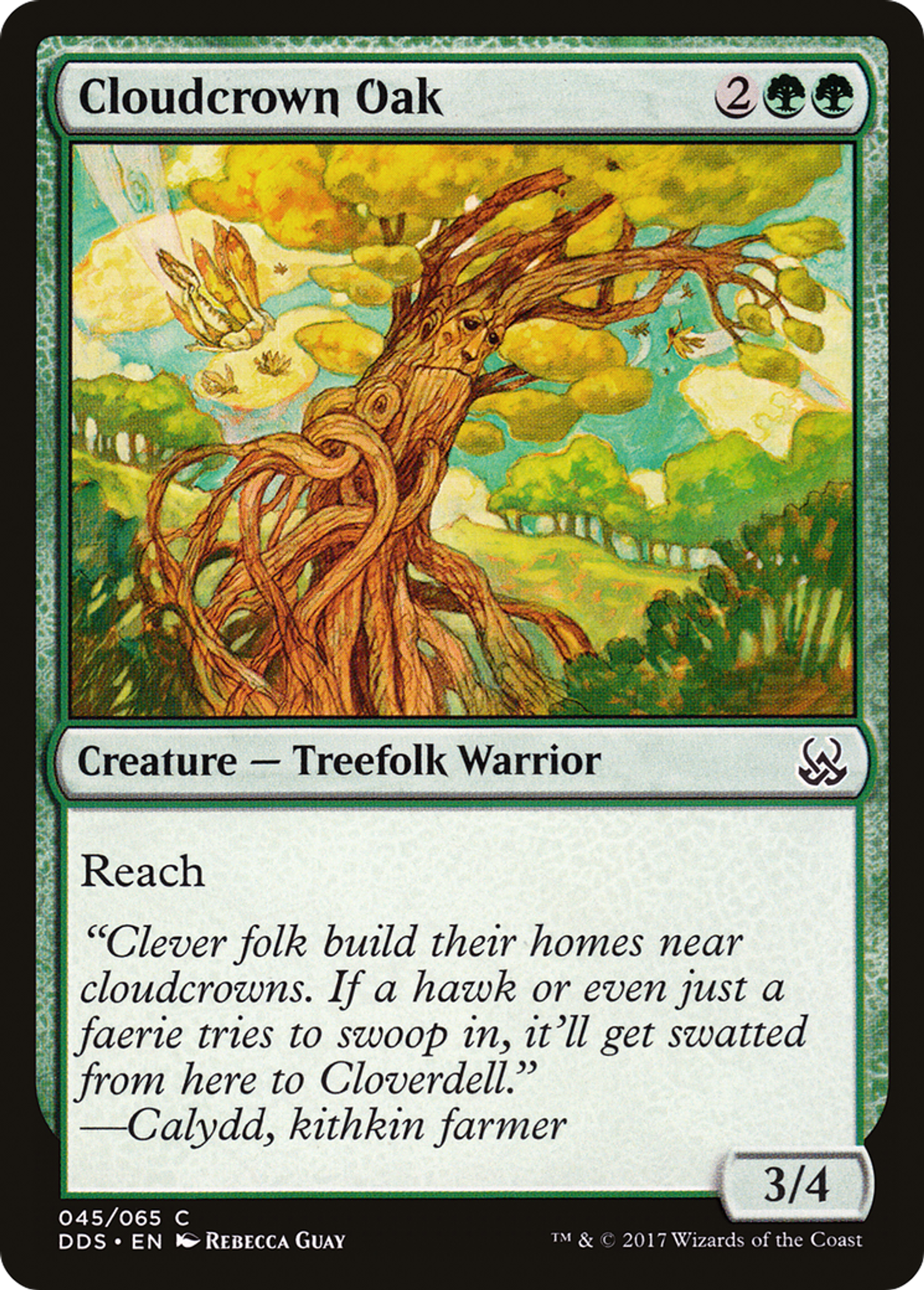 Cloudcrown Oak — Duel Decks: Mind vs. Might — Magic: The Gathering