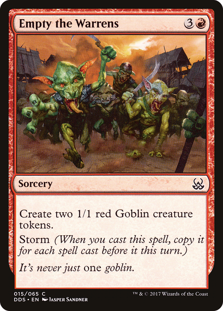Empty the Warrens — Duel Decks: Mind vs. Might — Magic: The Gathering