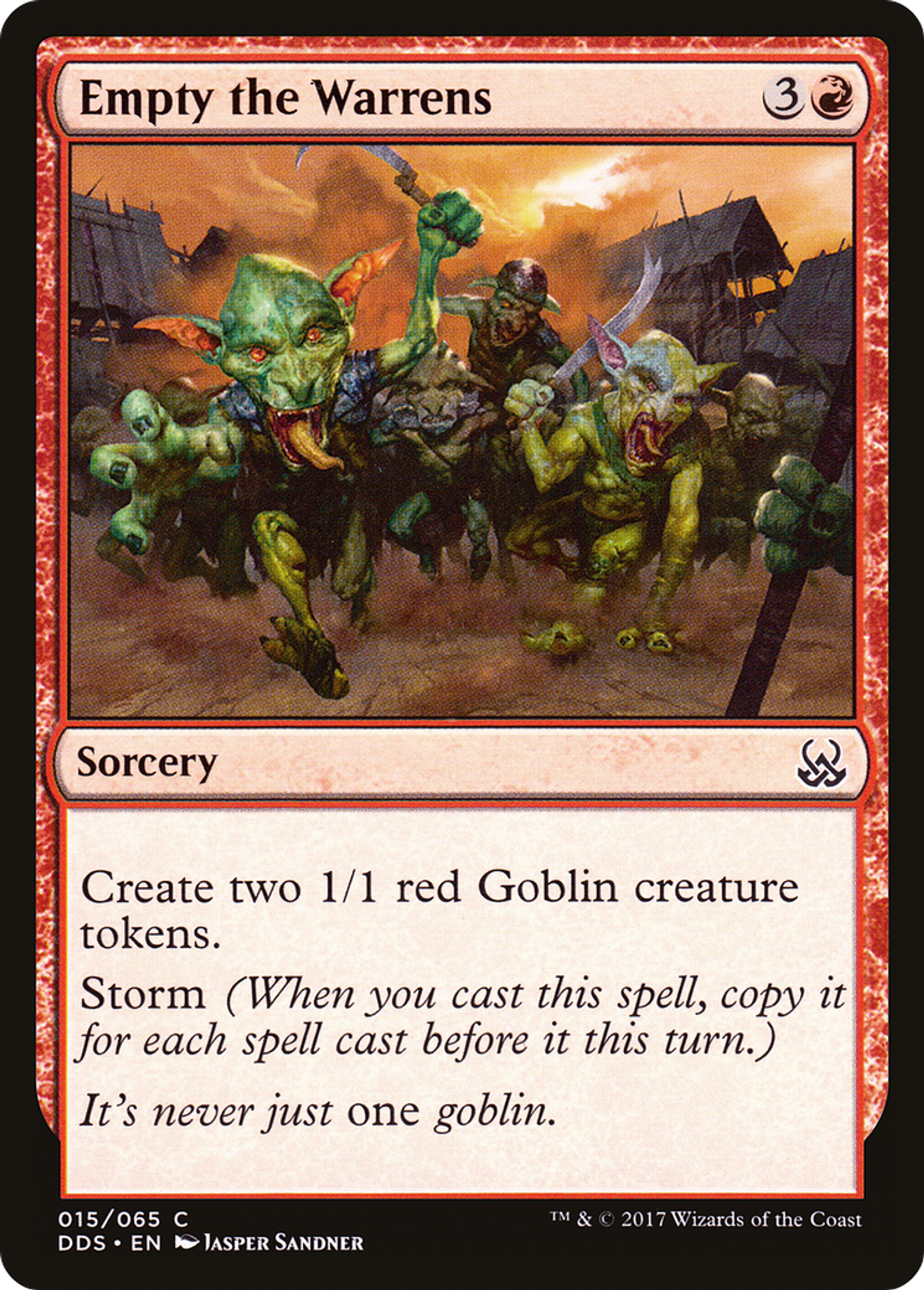Empty the Warrens — Duel Decks: Mind vs. Might — Magic: The Gathering