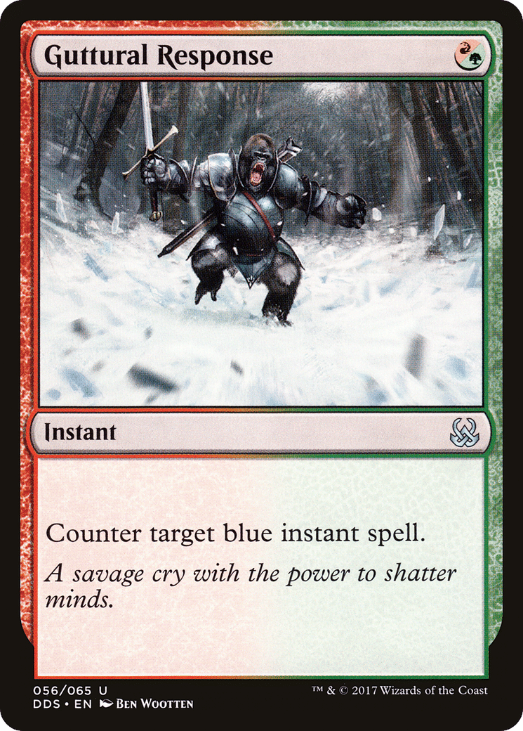 Guttural Response — Duel Decks: Mind vs. Might — Magic: The Gathering