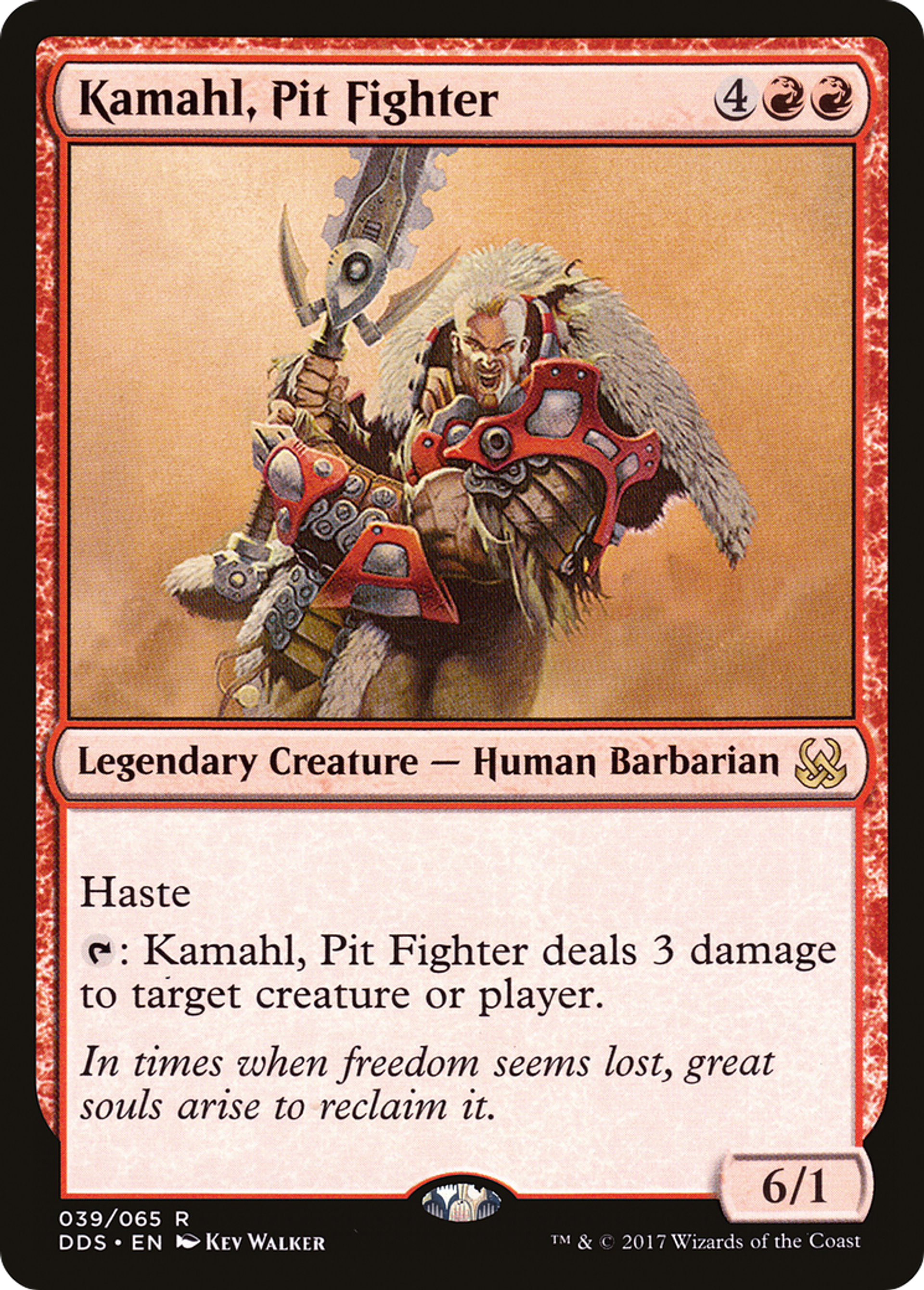 Kamahl, Pit Fighter — Duel Decks: Mind vs. Might — Magic: The Gathering